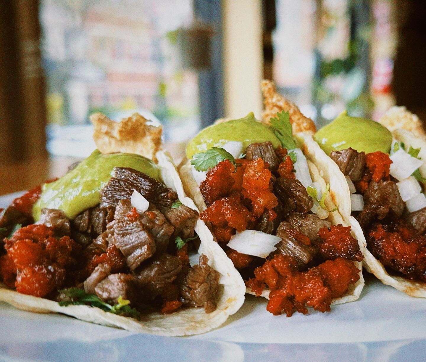 Tacos Campechanos #gordoscantina #authenticmexican #mexicanstreetfood #centralmexico #tacos #especial #offmenu #daily #chorizo #steak #chicharron #bushwick #brooklyn #nyc #nymademexicoapproved