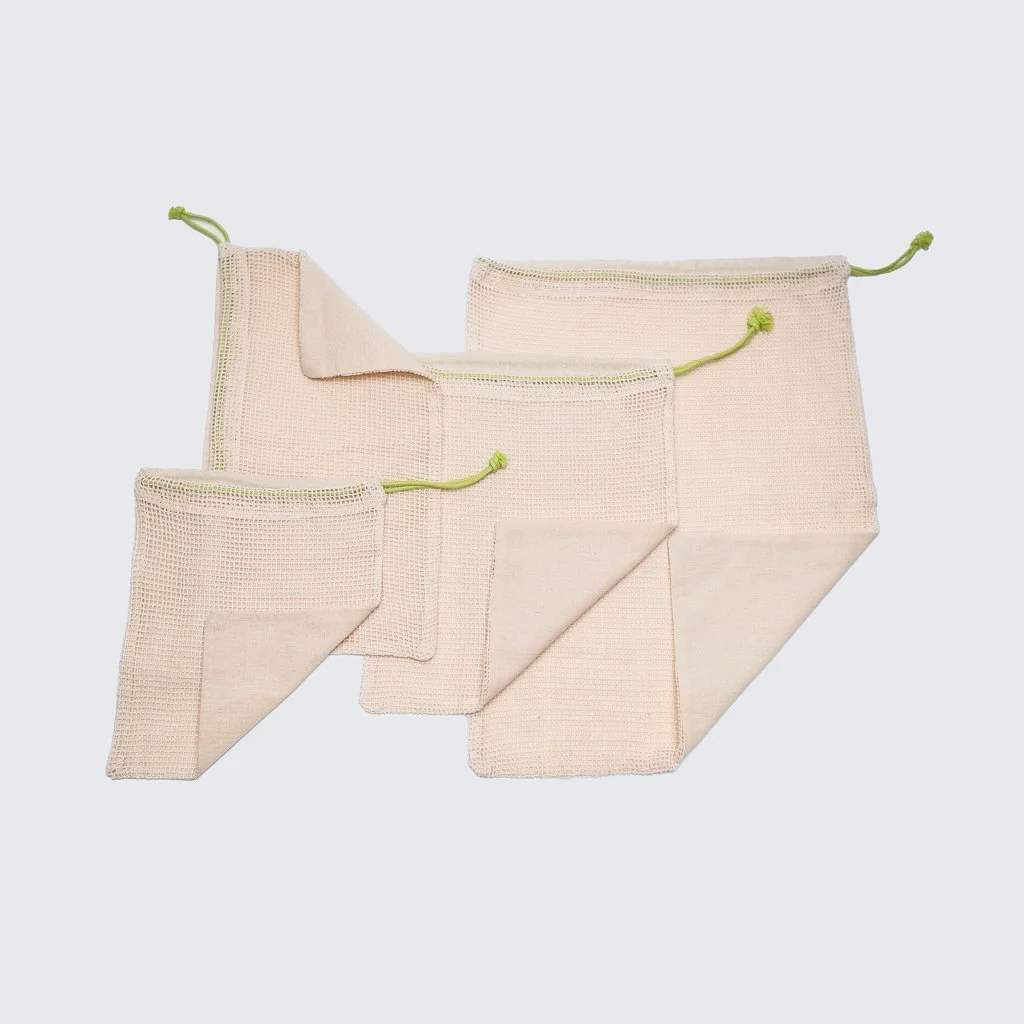 Reusable Produce Bags Wholesale GOTS and Fairtrade Certified