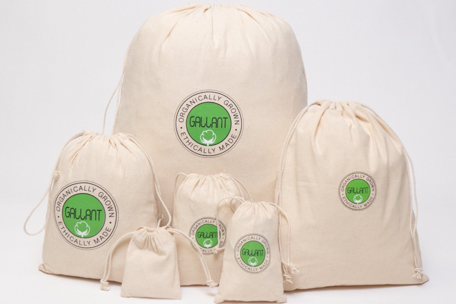 Customized Logo Printed Muslin Cotton Bag