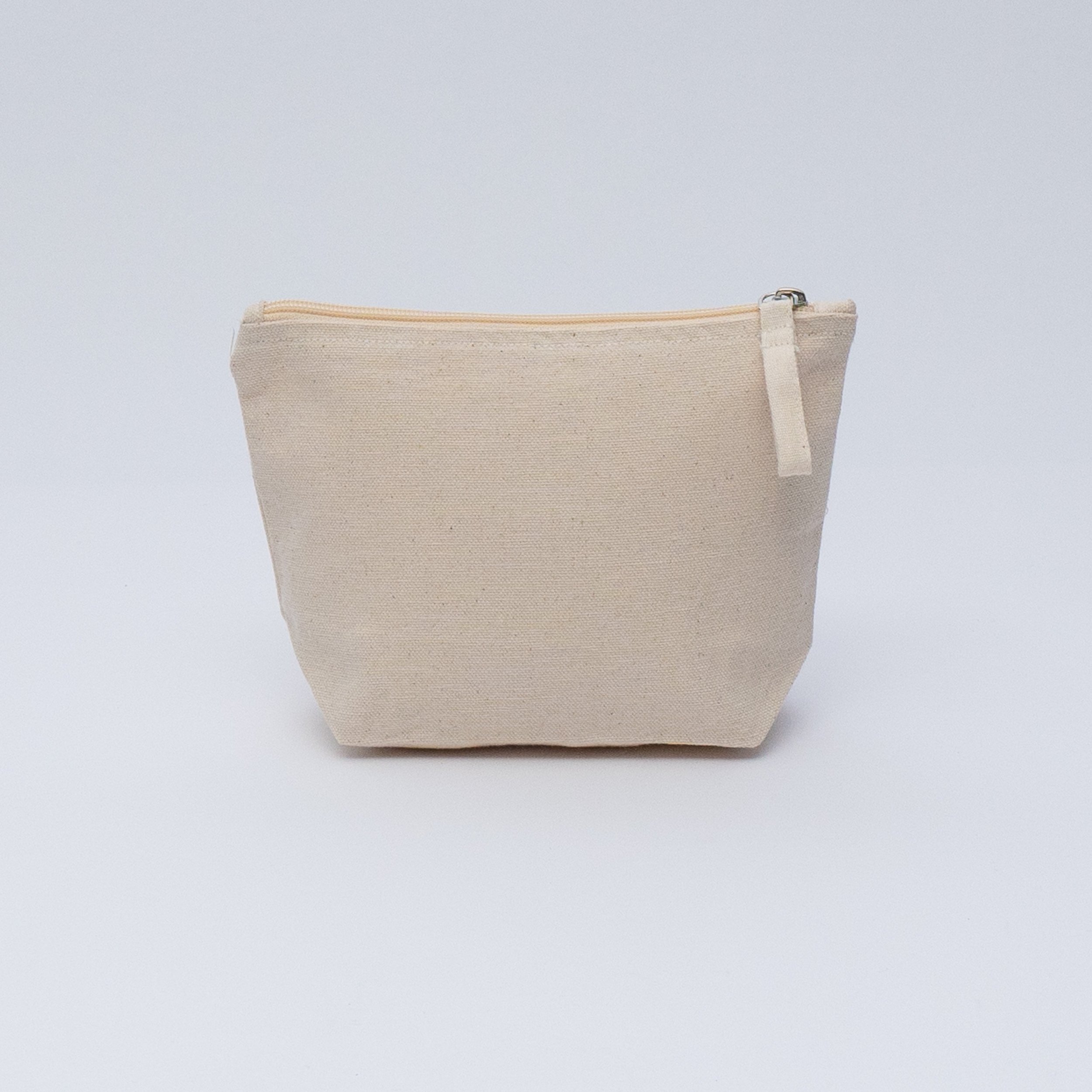 Metal Zippered Canvas Cosmetic Bag Sold For Wholesale From Thailand
