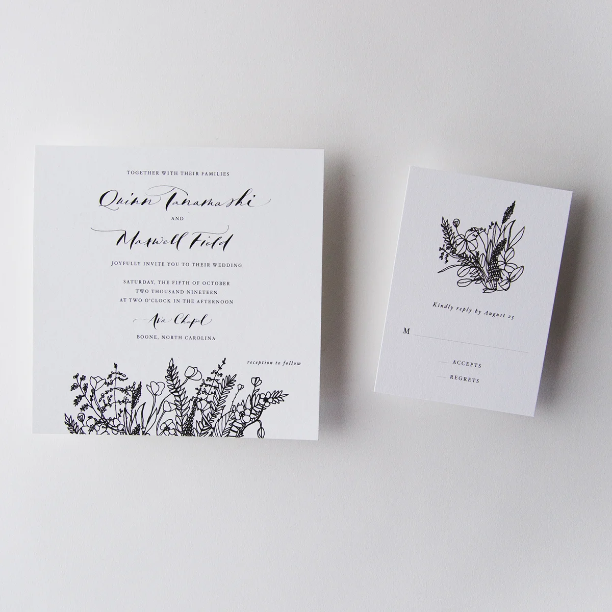 Loose Floral Invitation
