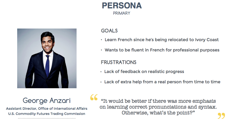 Primary persona