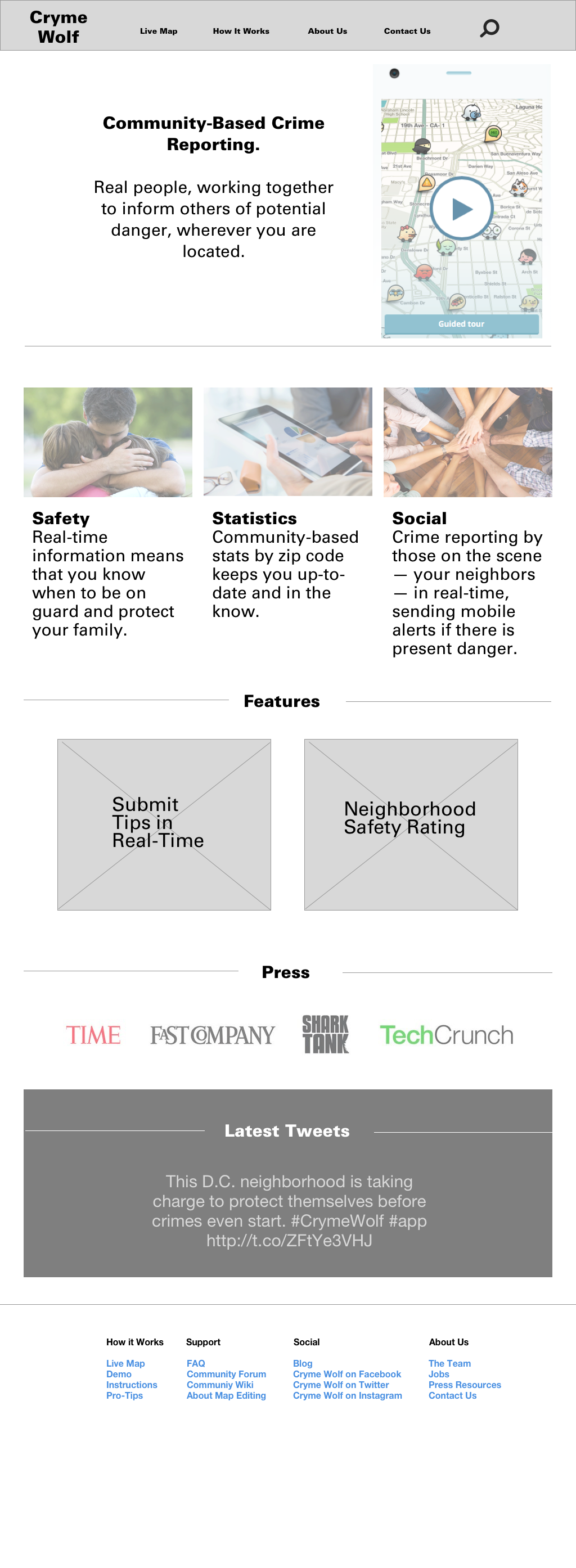 Landing Page - Version 1