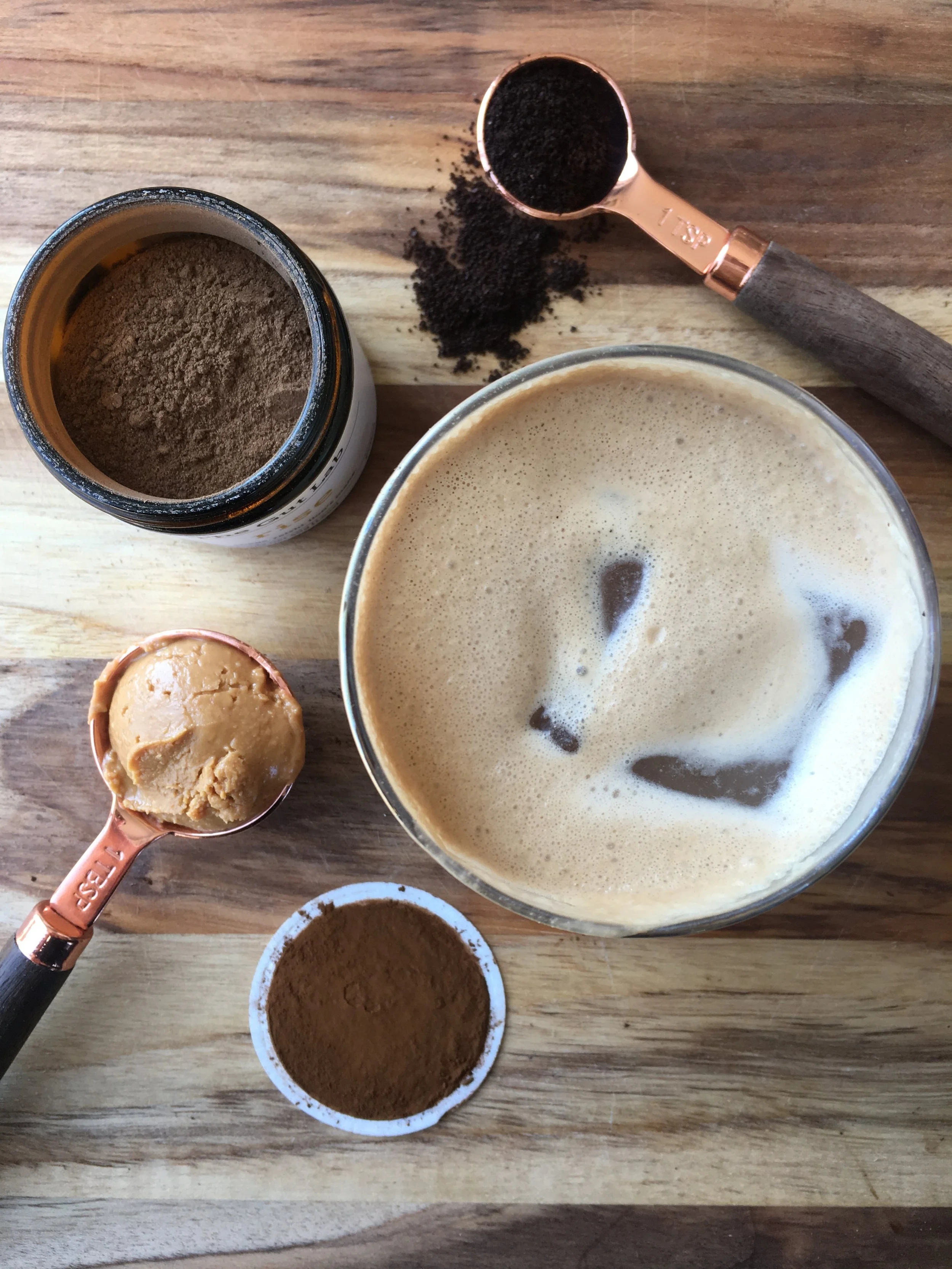 rise peanut butter iced latte