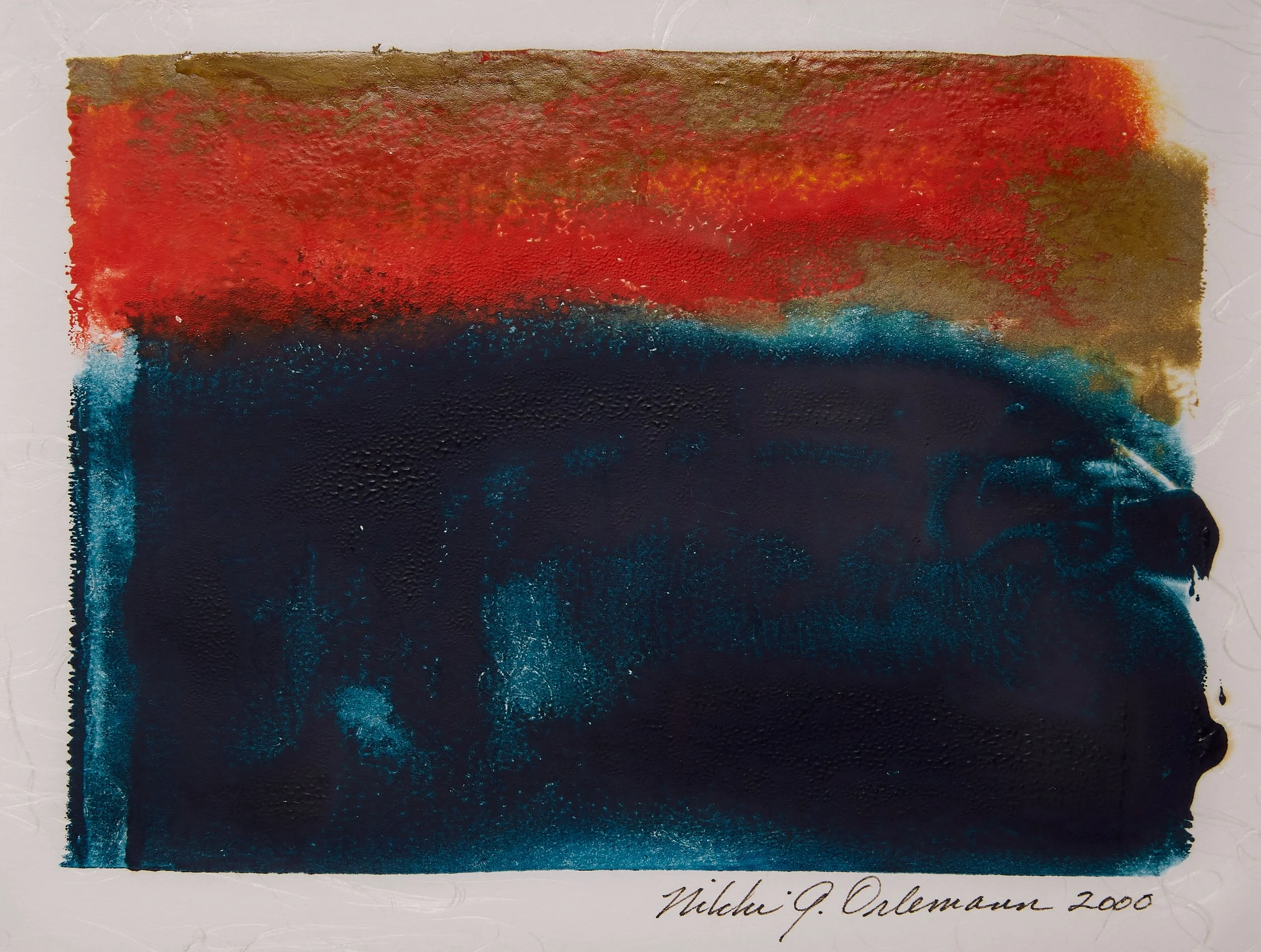 Gold Over Indigo - $600