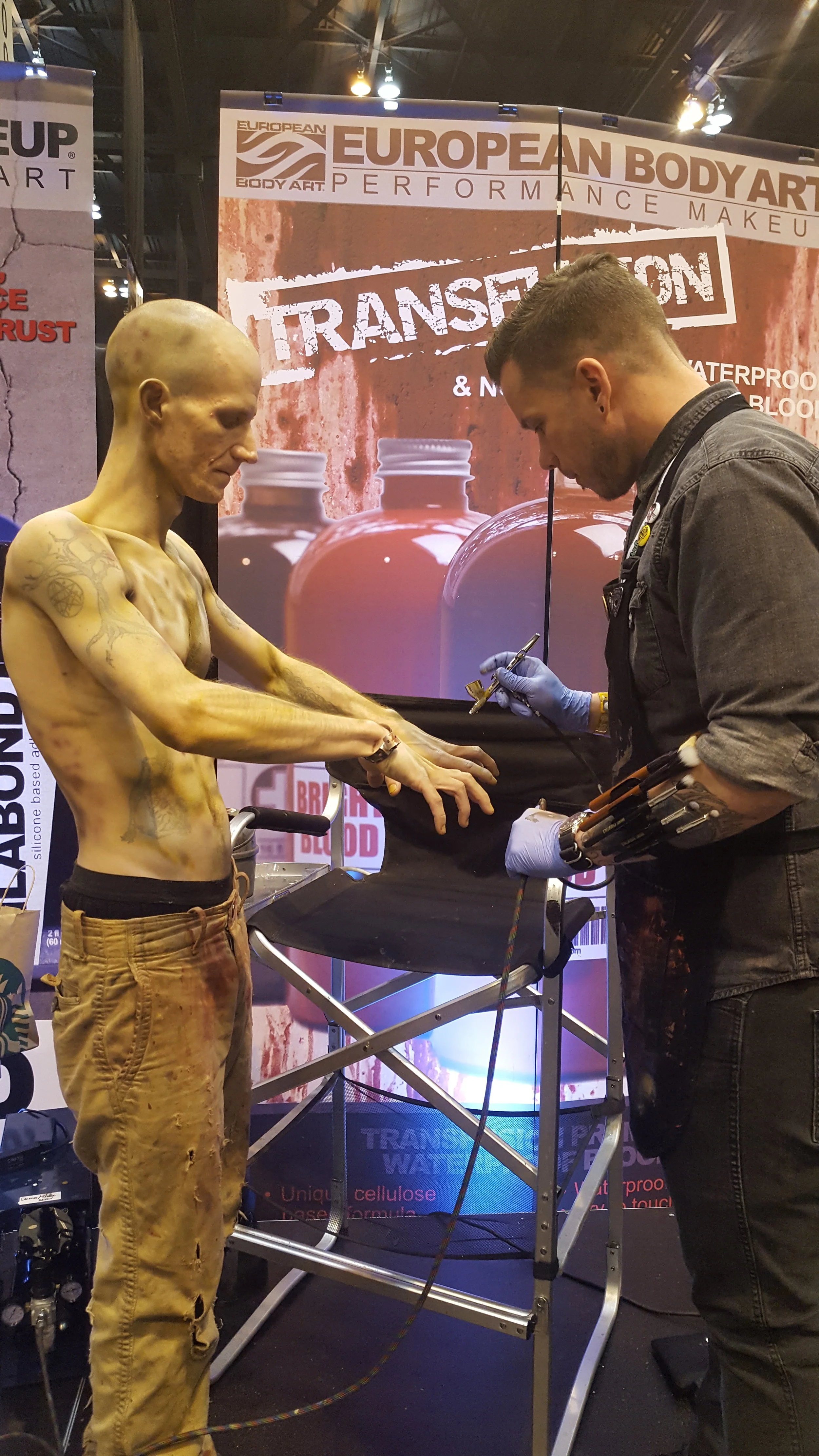 Me working on Lucas. Photo by Justin Sinkler.