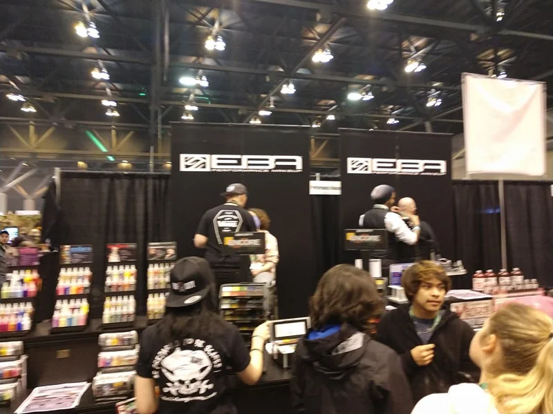 Myself and Nix Herrera sharing the EBA demo stage.