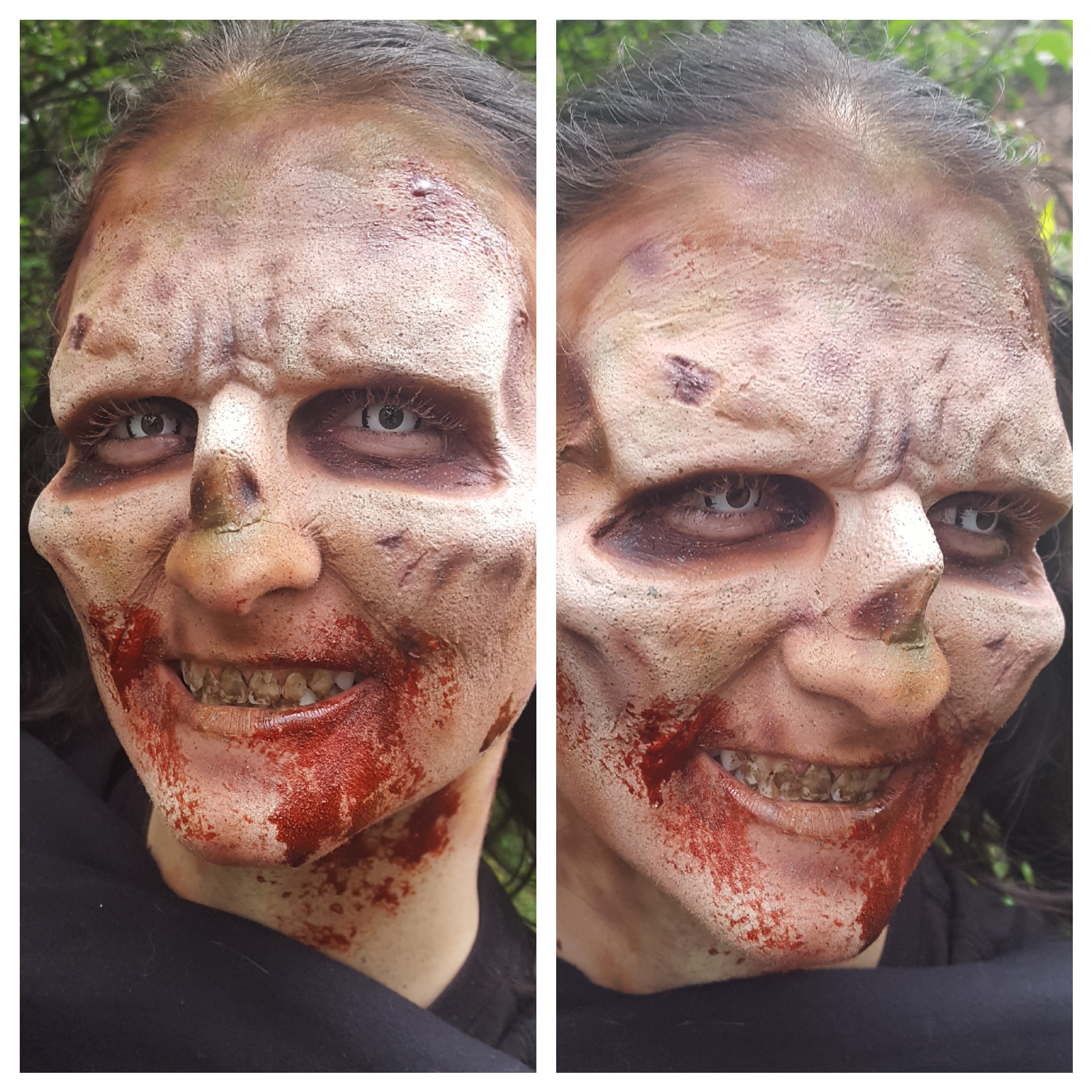 Rebecca Rhodes in Zombie makeup by me