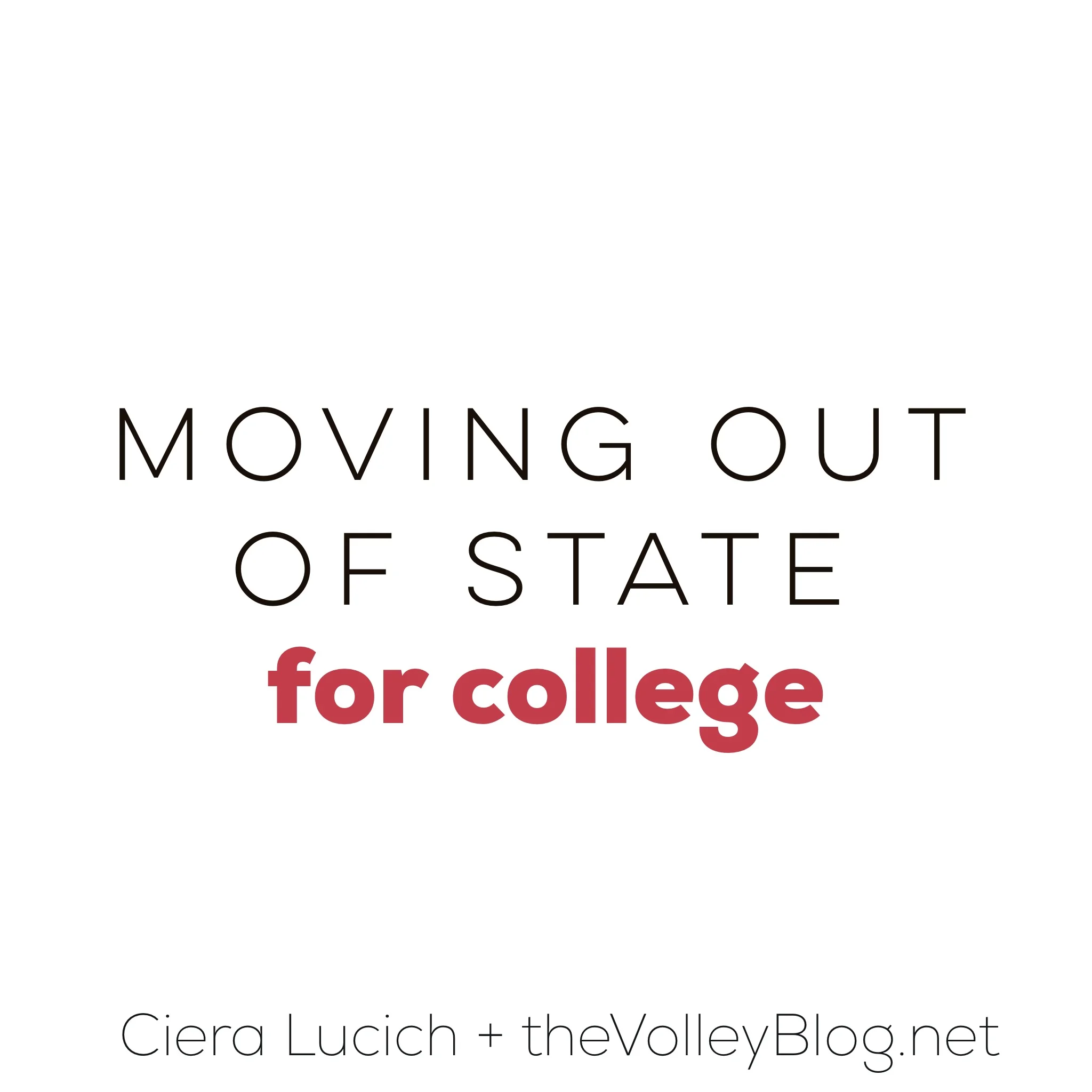 Moving Out of State for College