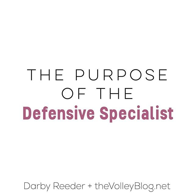 Hey all - the topic of the Defensive Specialist has been on my mind for a long time because there isn&rsquo;t a good description out there! So I put together my own ❤️ #volleyblog #volleyontogether