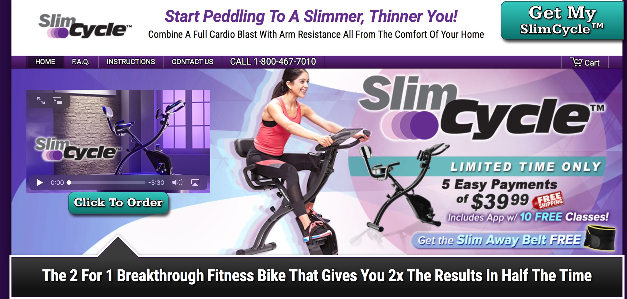 Fitness Informercial- Slim Cycle (Spring 2018)