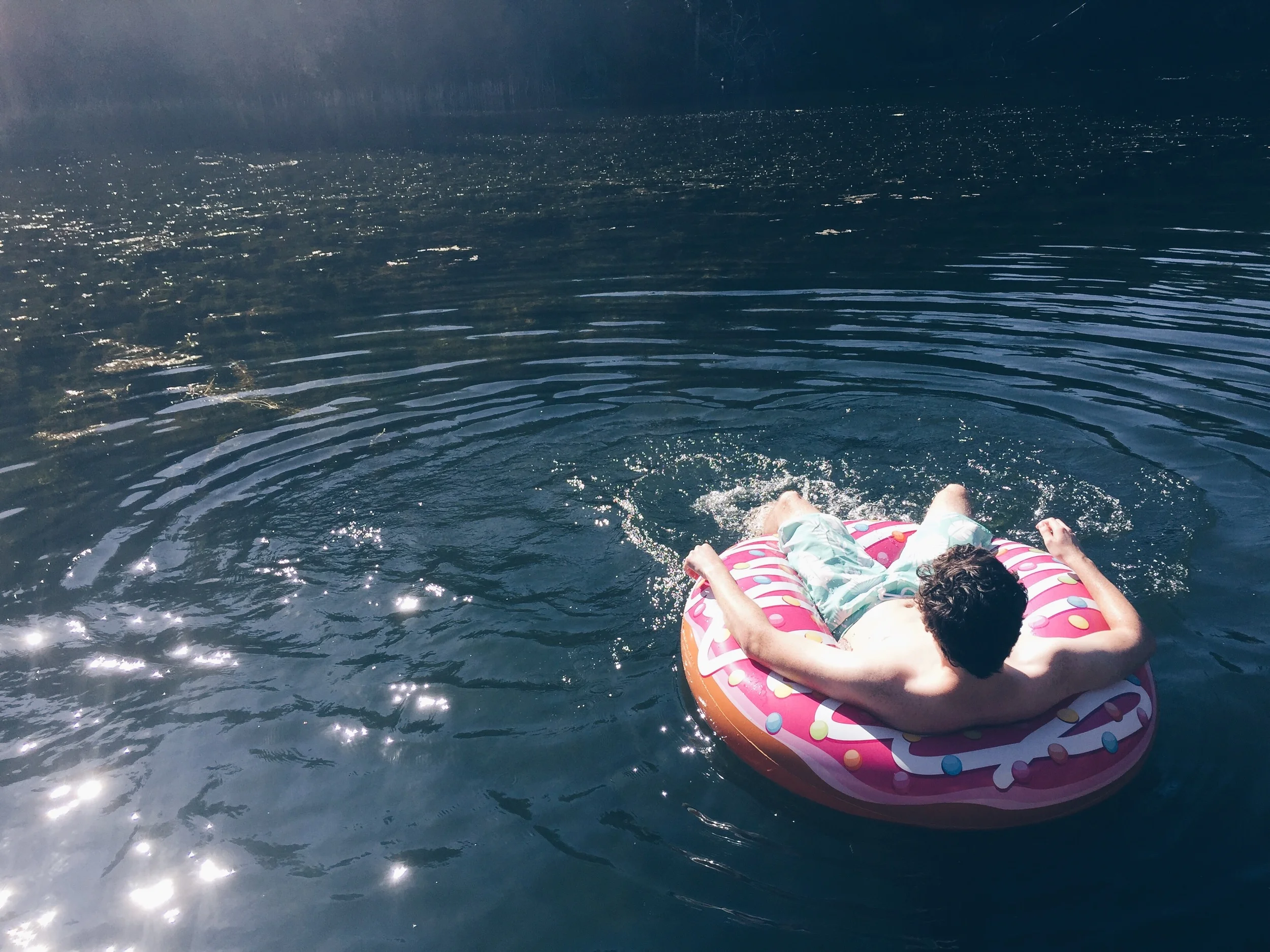 Brett is even funnier when he's in a donut.
