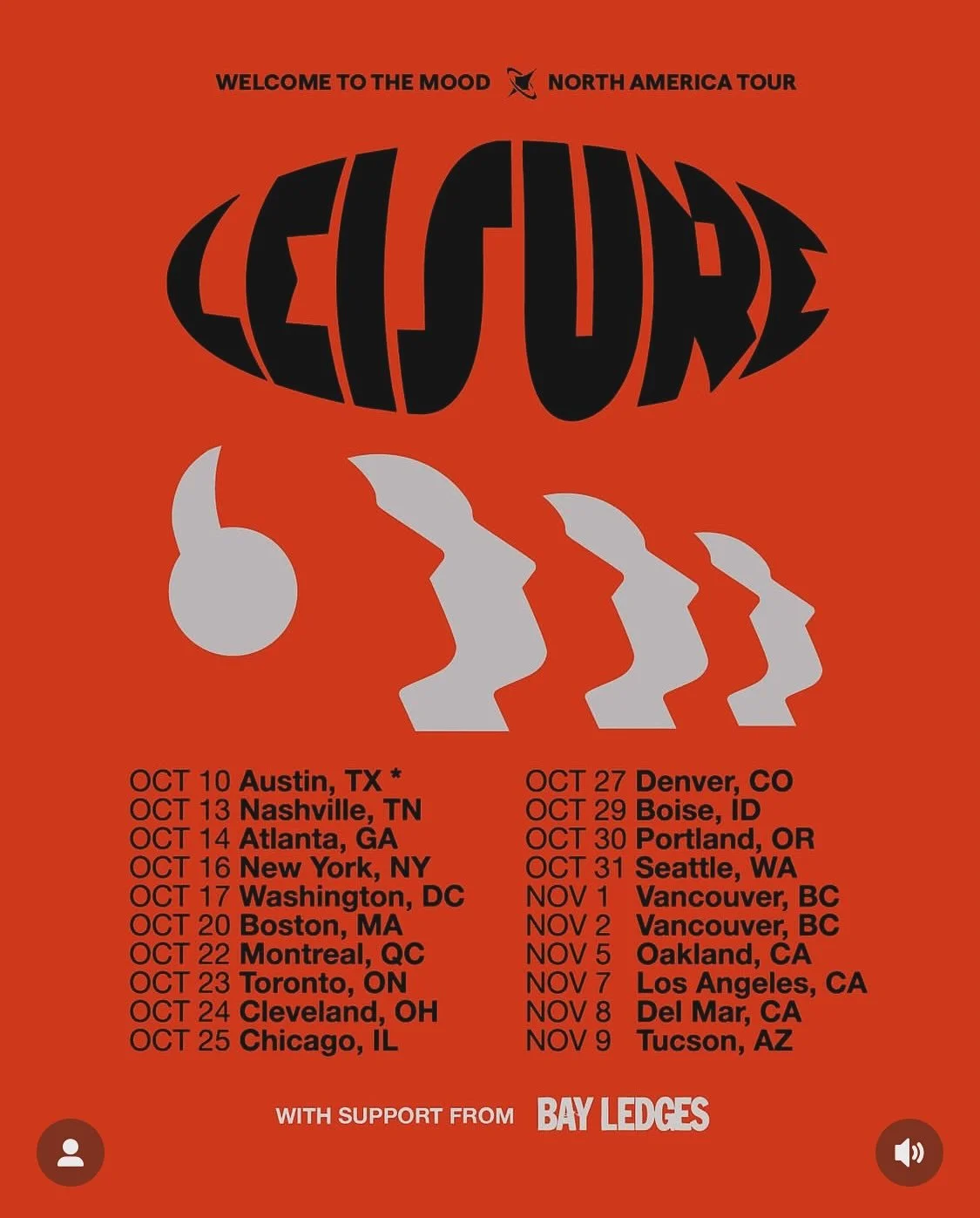 Very pleased to have Music Directed Bay Ledges&rsquo; fall tour supporting @theleisurecollective. Zach told me &lsquo;I gotta do it solo&hellip;&rsquo; and I thought oh damn! But Zach stepped up and has embarked upon a looping, fluid, clip launching 