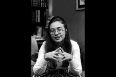 Hilary Rodham, 22 years old, after graduating from Wellesley College. Photo Courtesy of Lee Balterman