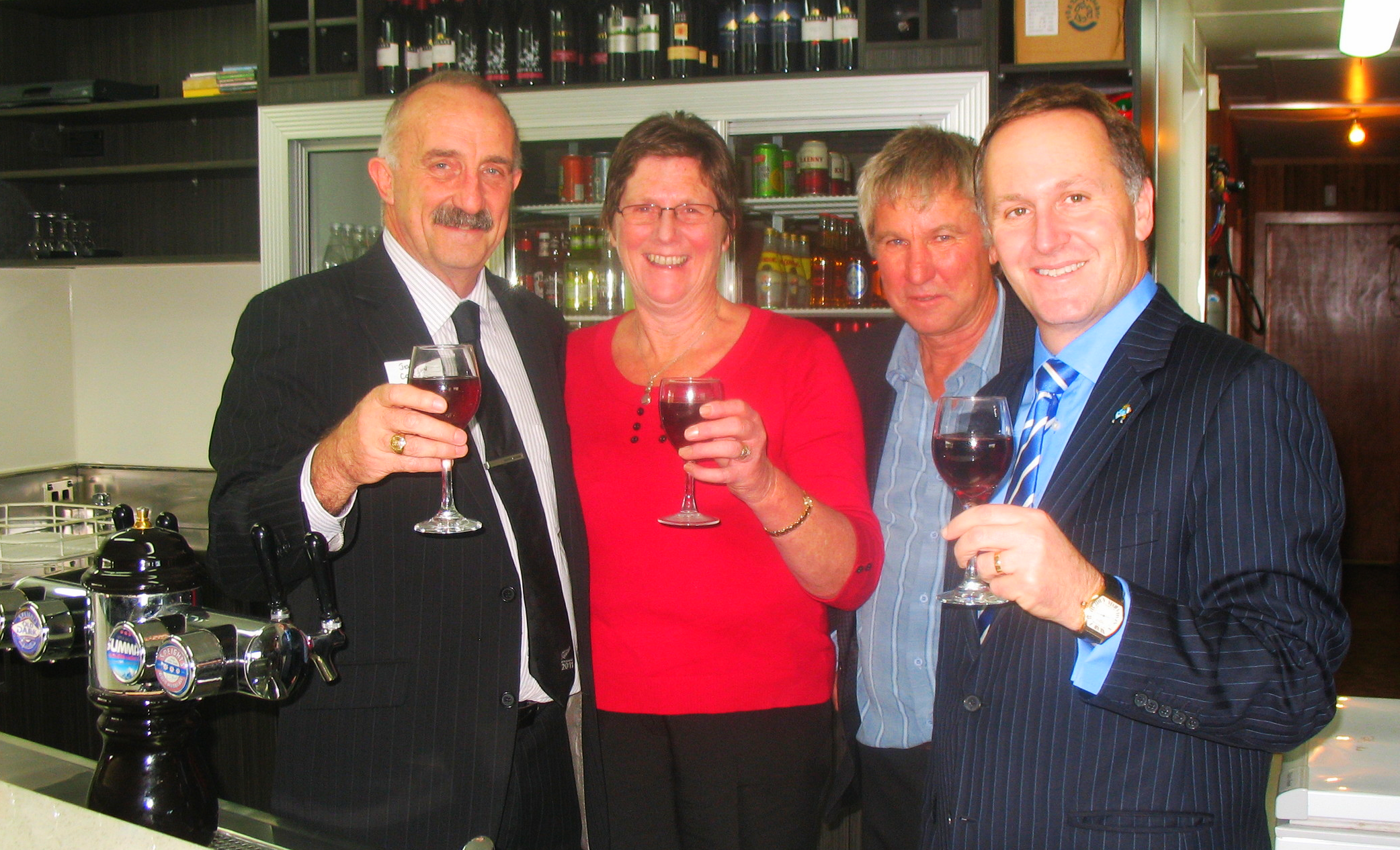 PRIME MINISTER JOHN KEY AT THE MAUNGATUROTO COUNTRY CLUB