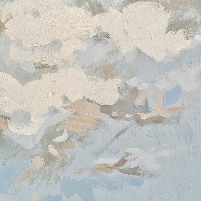 Soft sky thing #seekatepaint #landscapepainting #wip