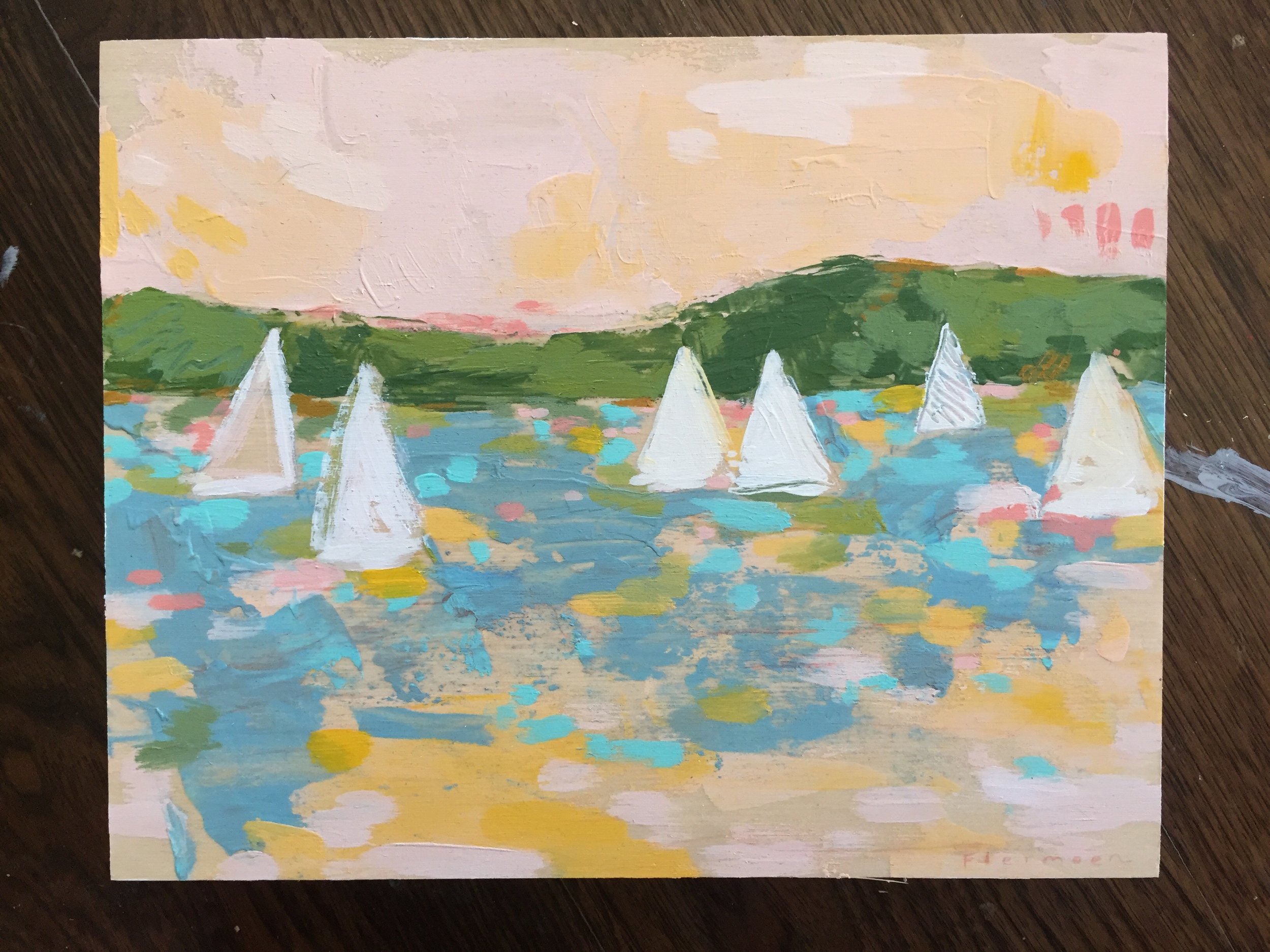 Sailboat Mini IV / Peach