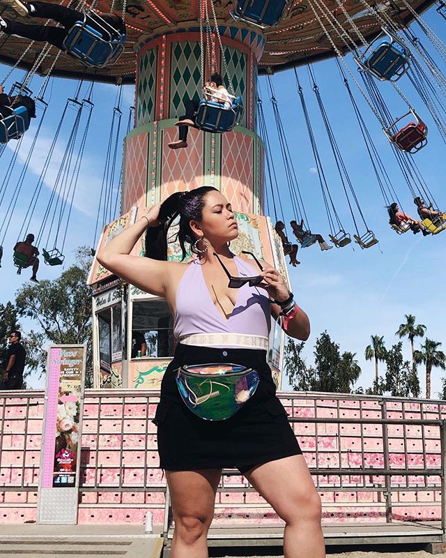 You like my hair? gee thanks I bought it 💅🏼😛💖|| this clip in pony look inspired by @coachella headliner @arianagrande #coachella #revolvefestival #jbarrstyles