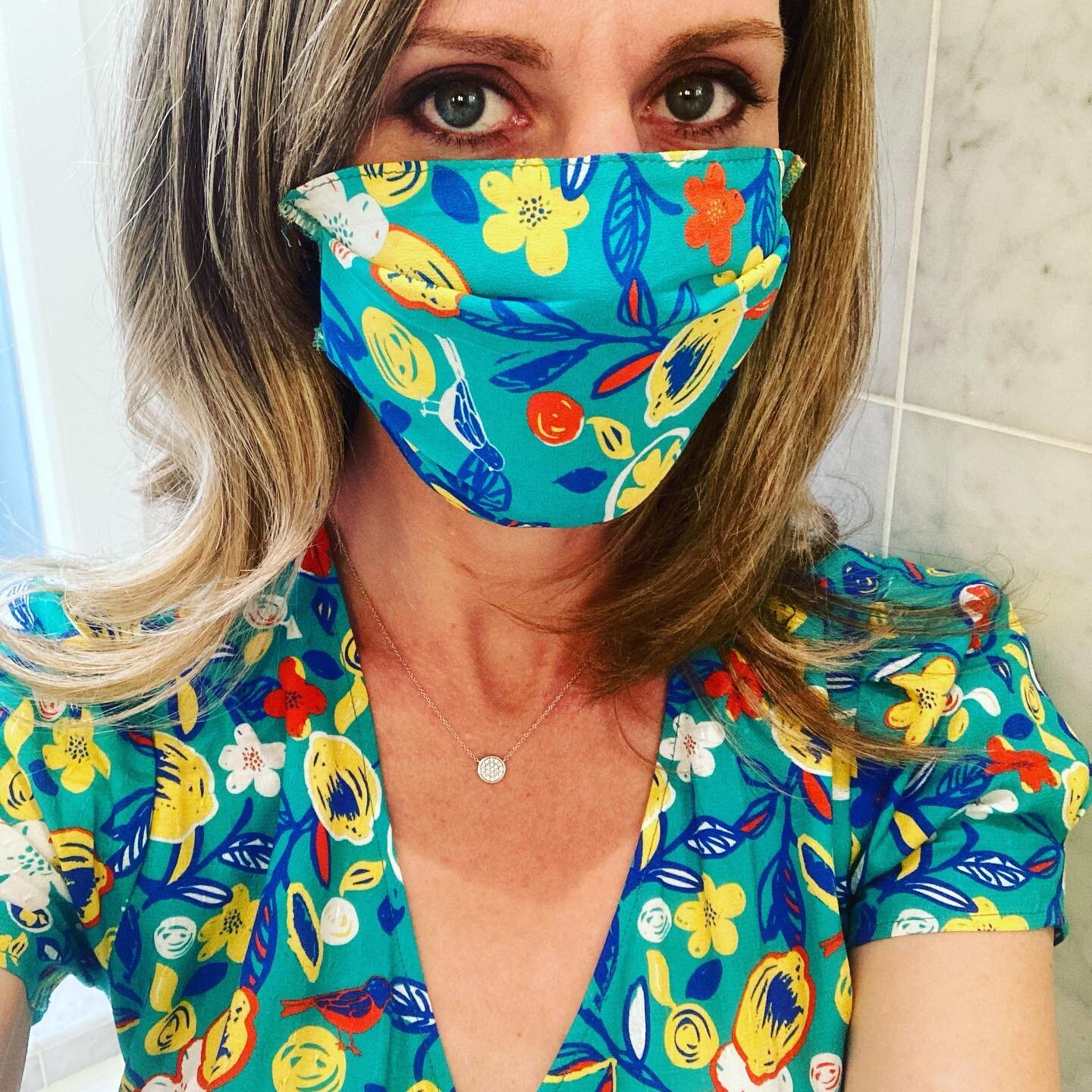 Excited to wear my matching mask and dress from @heroines_paris