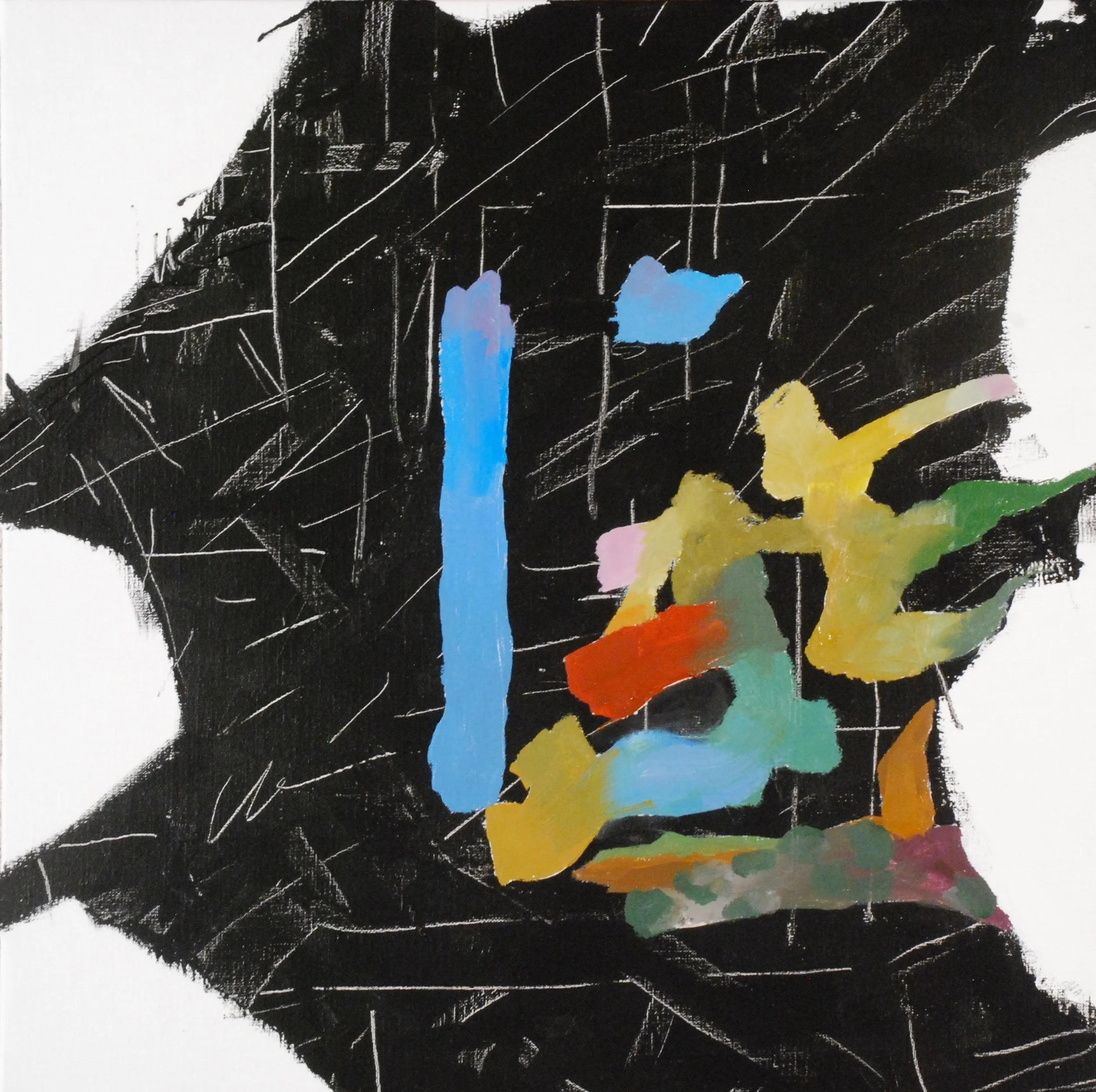 Sans titre - Huile sur toile 50x50 cm