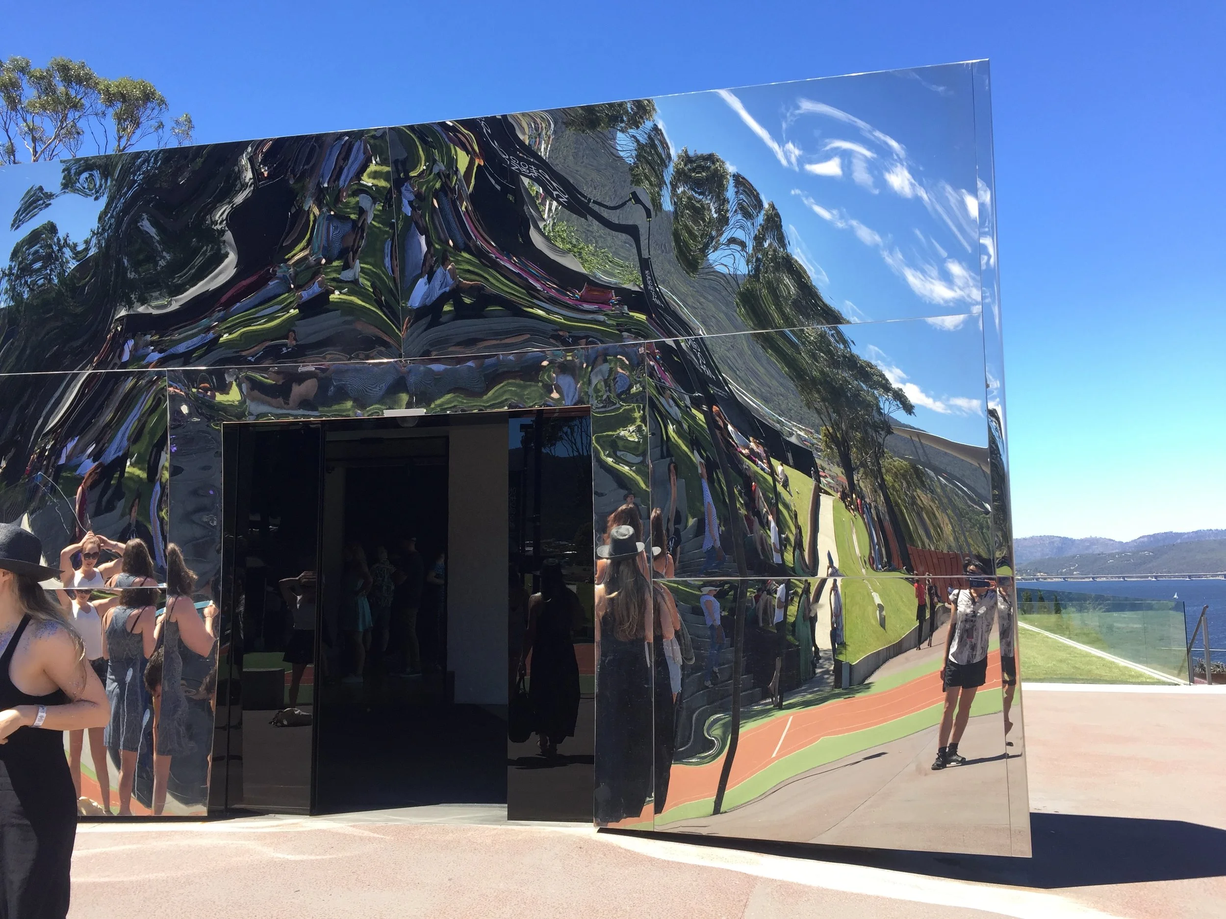 Entrance to MONA designed by Nonda Katsalidis