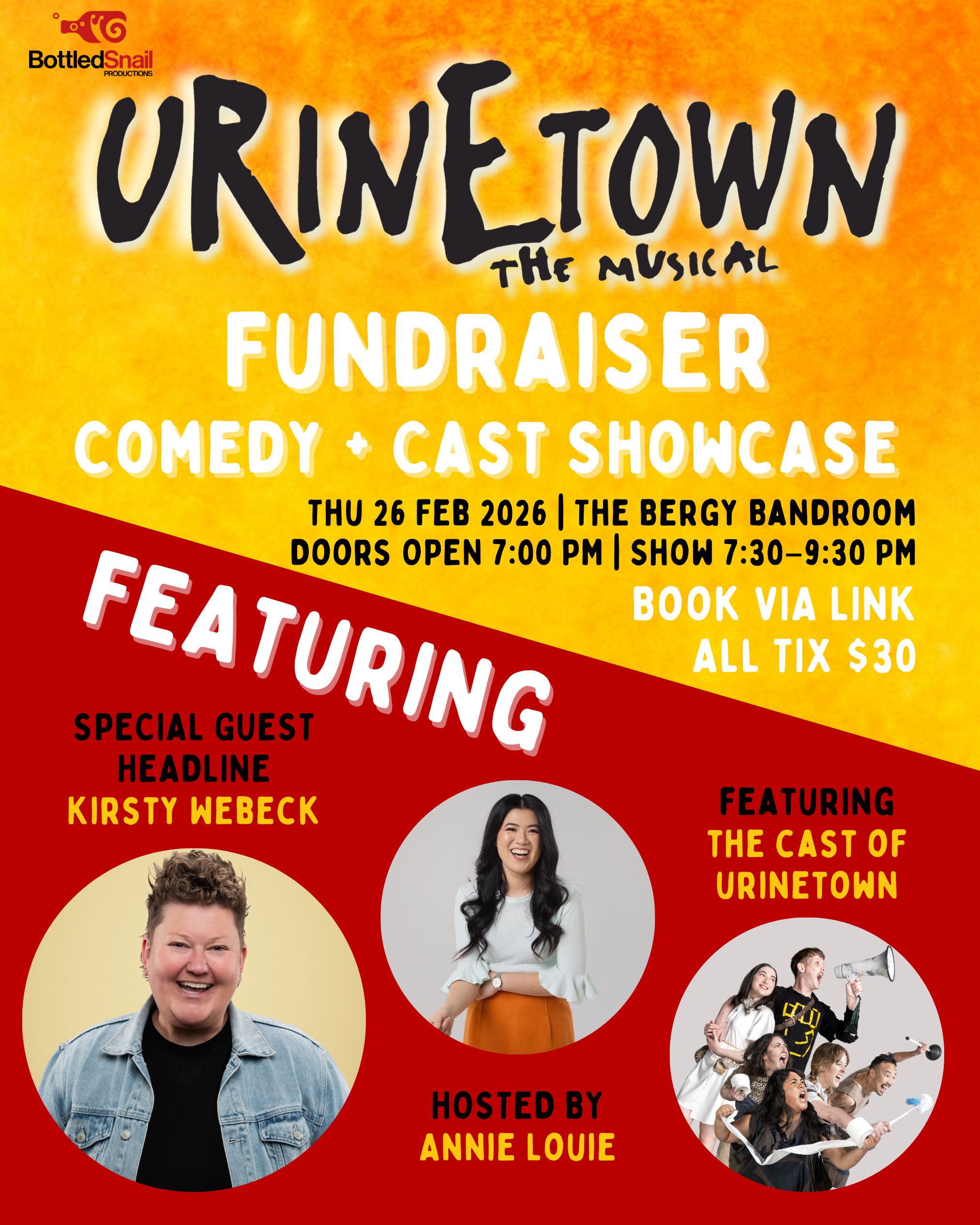 Urinetown Fundraiser: Comedy + Cast Showcase - 26 February 2026