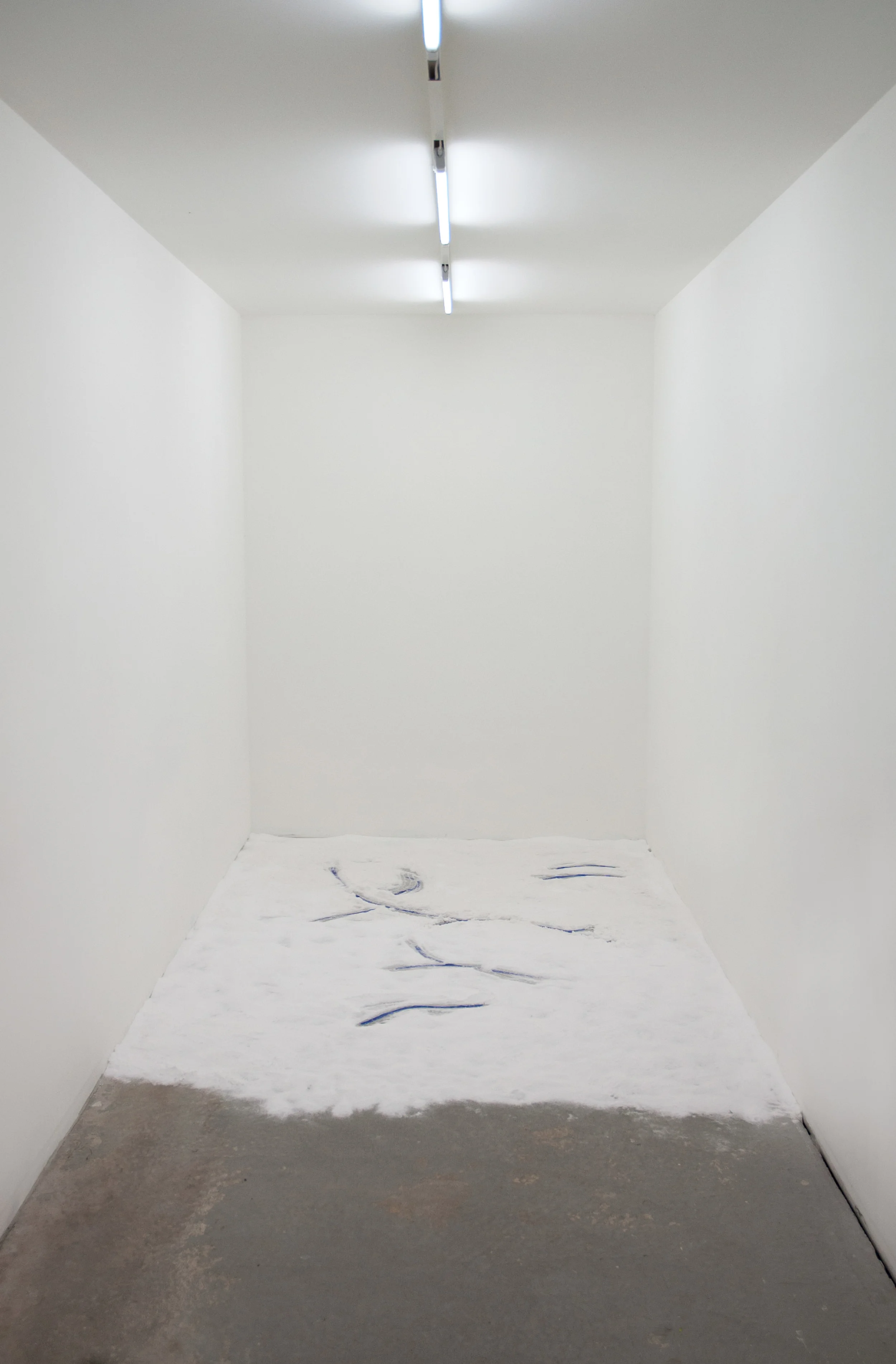 Free Sea, 2014 sea salt, acrylic paint at Flake / Photo Kate Meakin