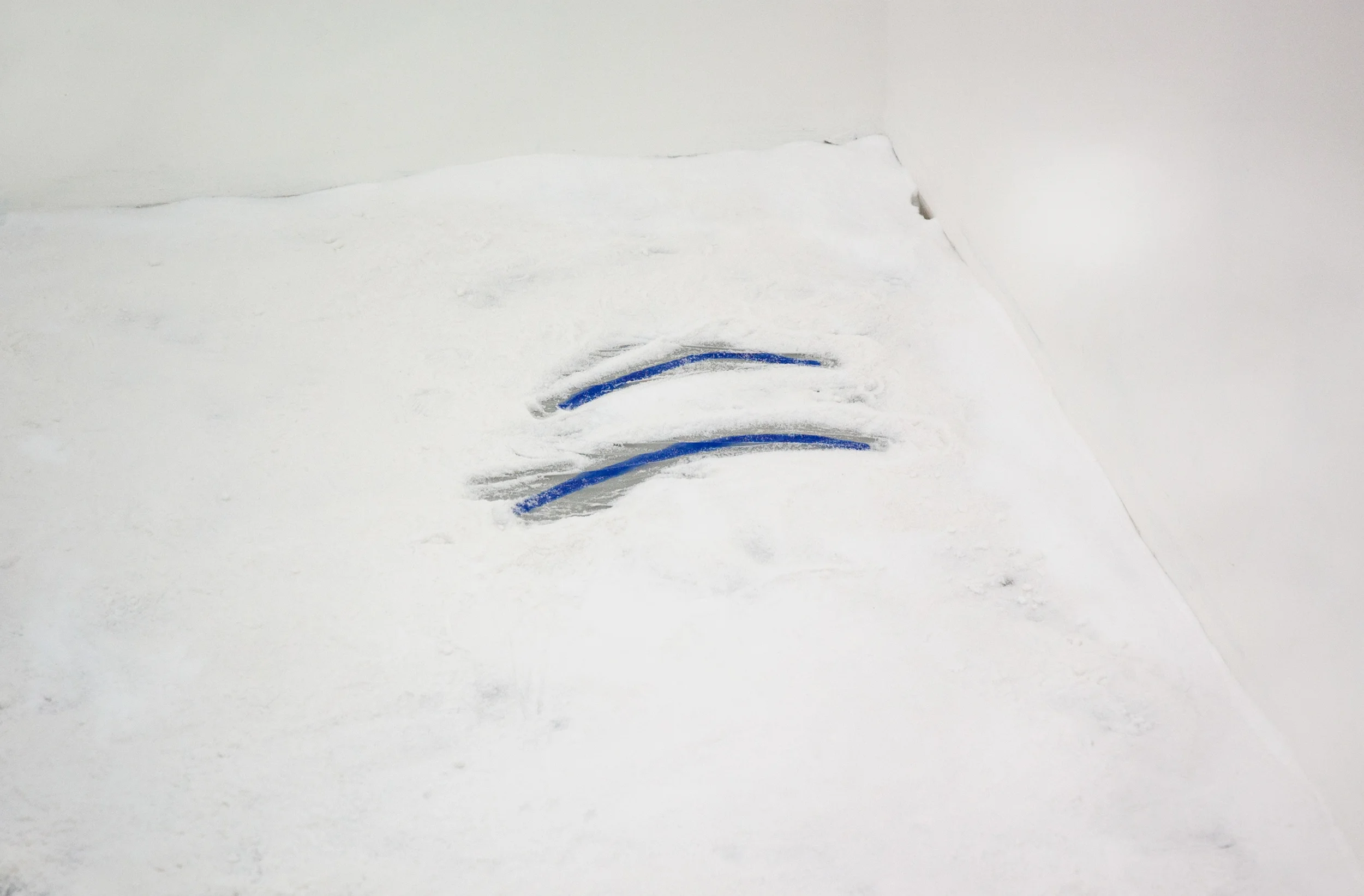 Free Sea, 2014 sea salt, acrylic paint at Flake / Photo Kate Meakin