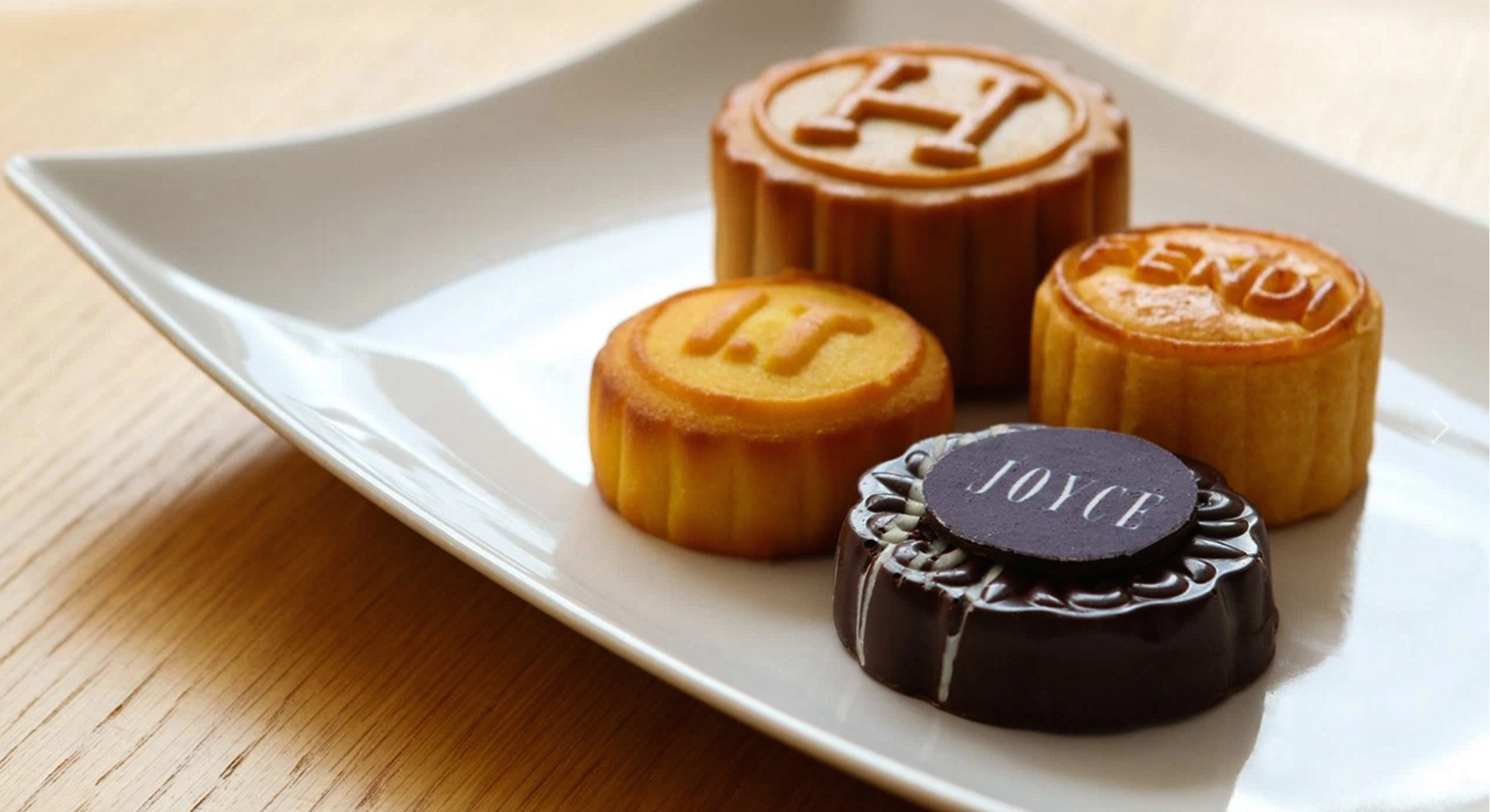 Here are some luxury brands from Hong Kong making splashes in the Mooncake foray. Hermes, Fendi, I.T. and Joyce (Hong Kong's version of a high end Barney's) 