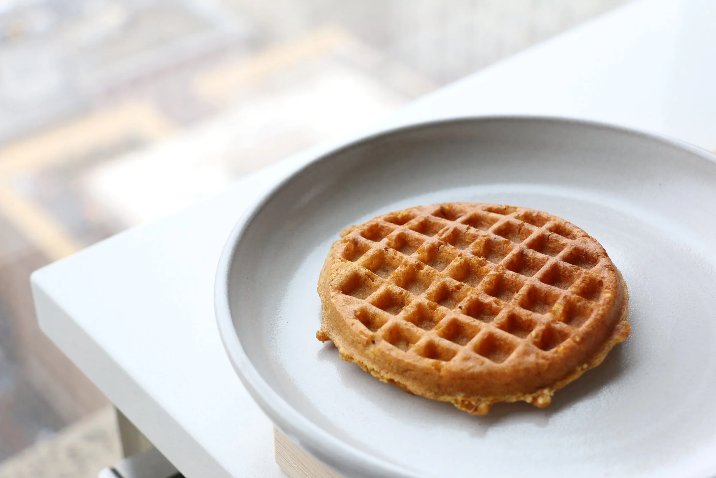 Our lovely Gluten Free Pumpkin Spice Waffle with quinoa, amaranth, and flax