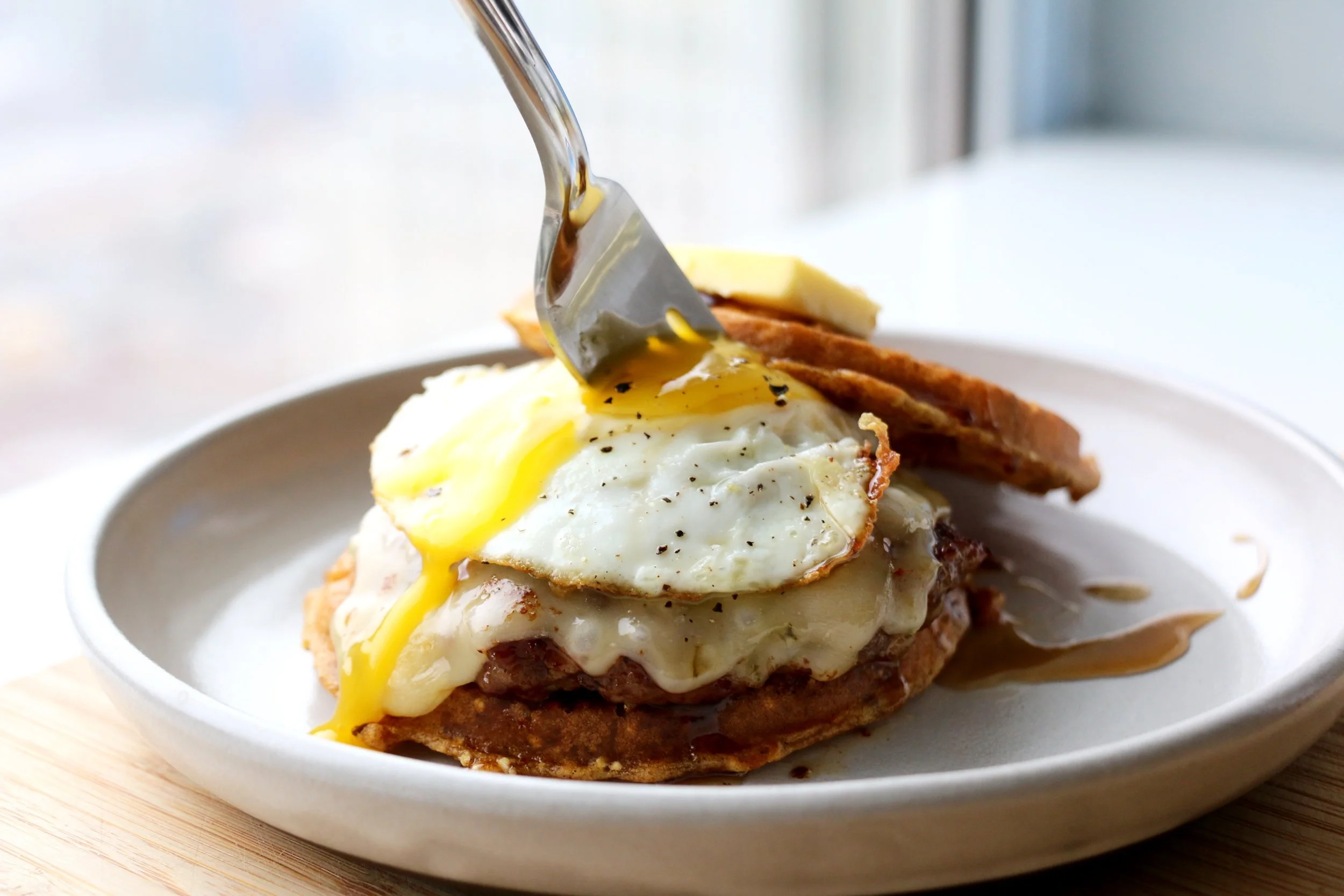 Now did your fork right in to let that golden yolk run