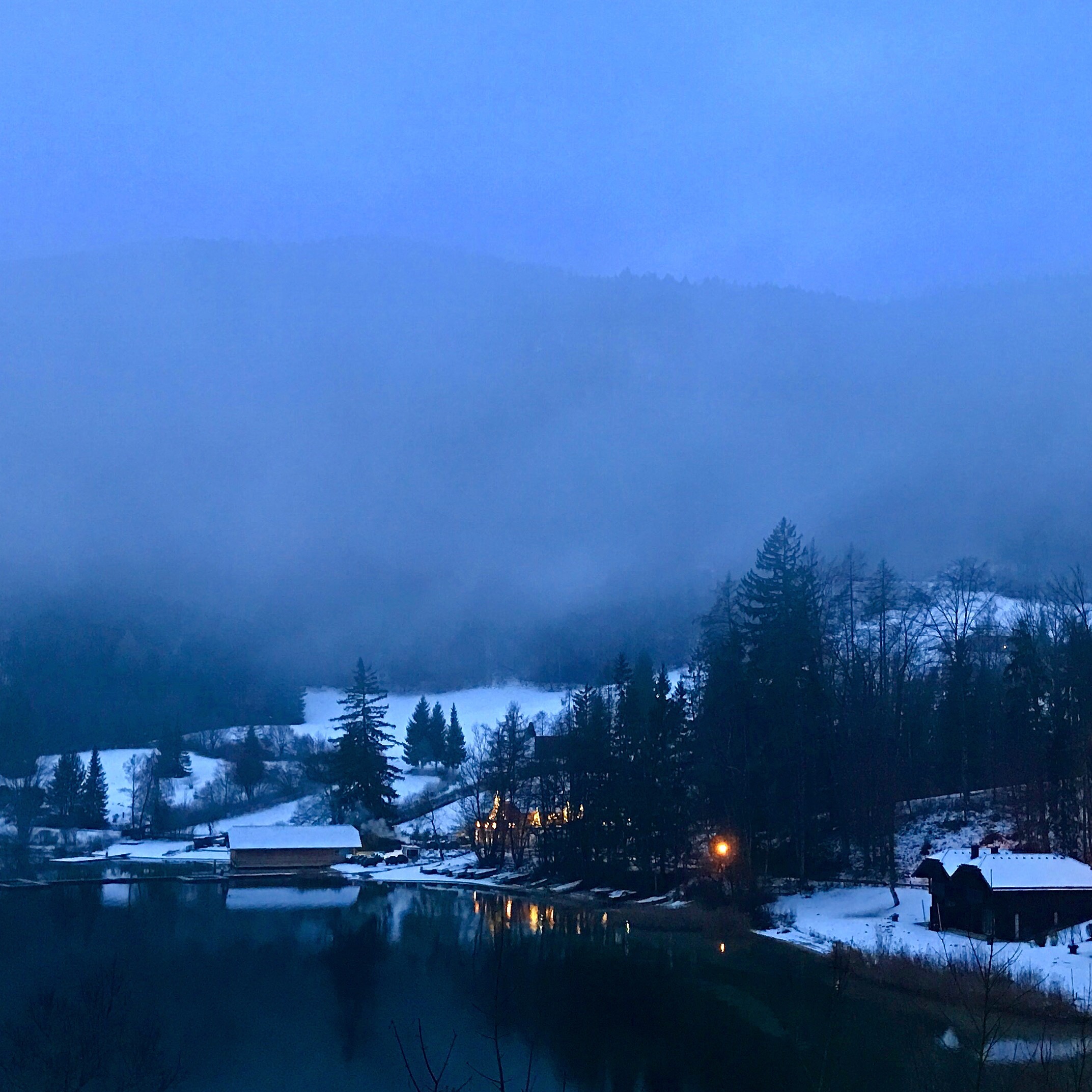 Another view of the Lake taken before the sun rose. Woke up around 6am in the morning to this incredible view from the terrace. It's just stunning out here.