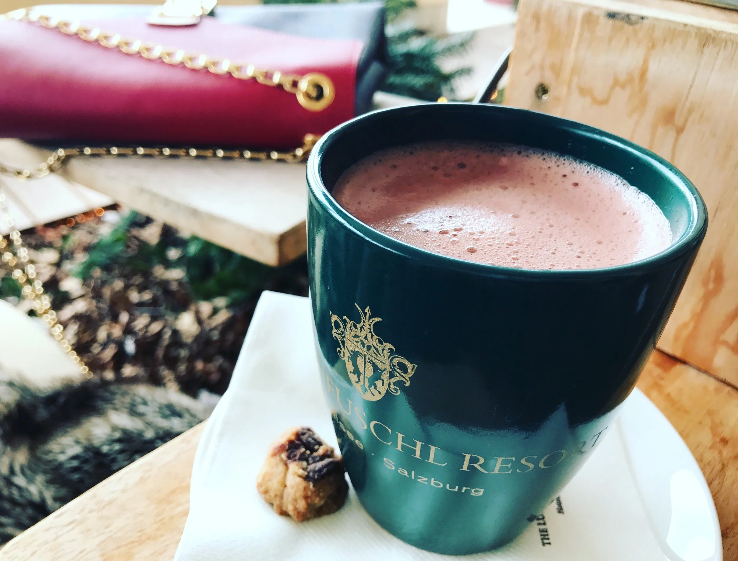 My favorite libation in the cabana, piping hot mulled wine