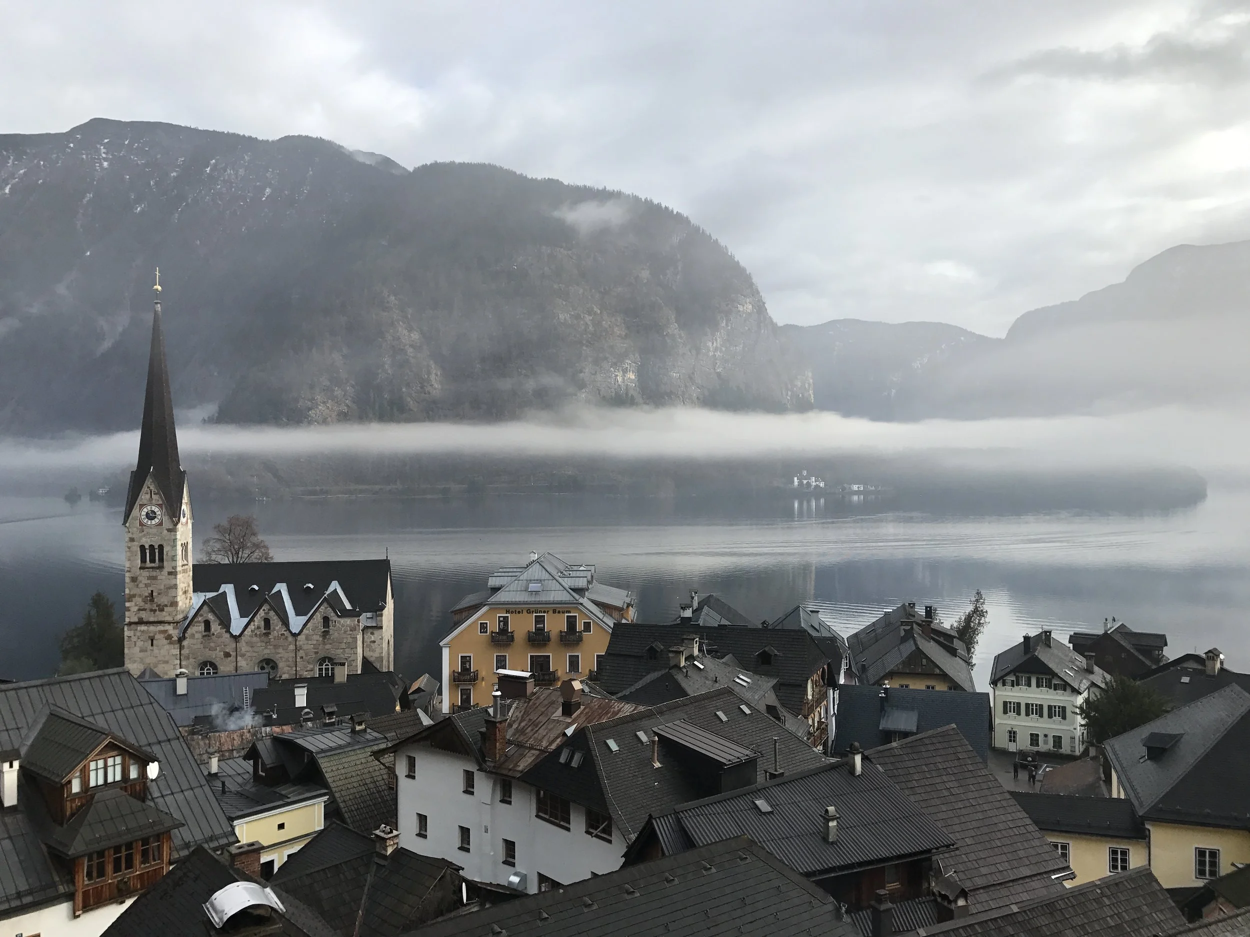 Overhead view of Hallstatt