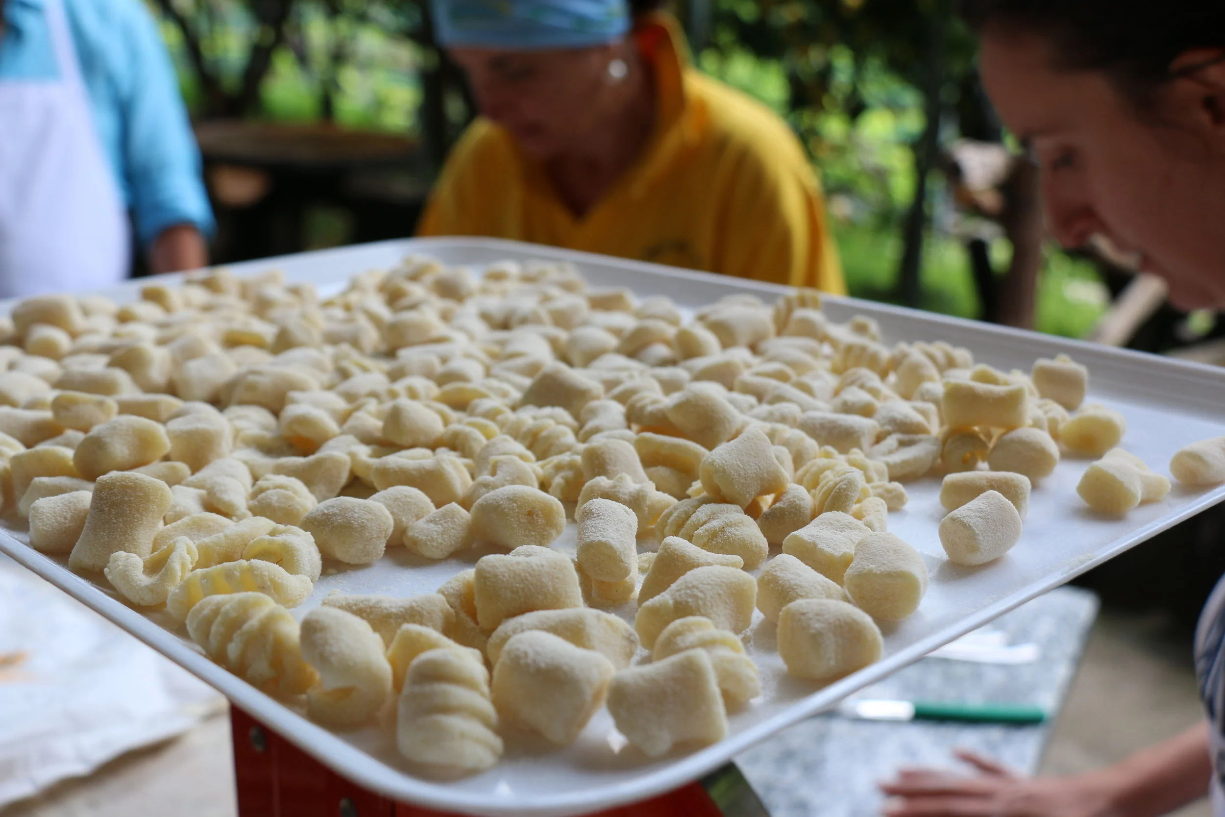 Our beautiful tray of gnochhi