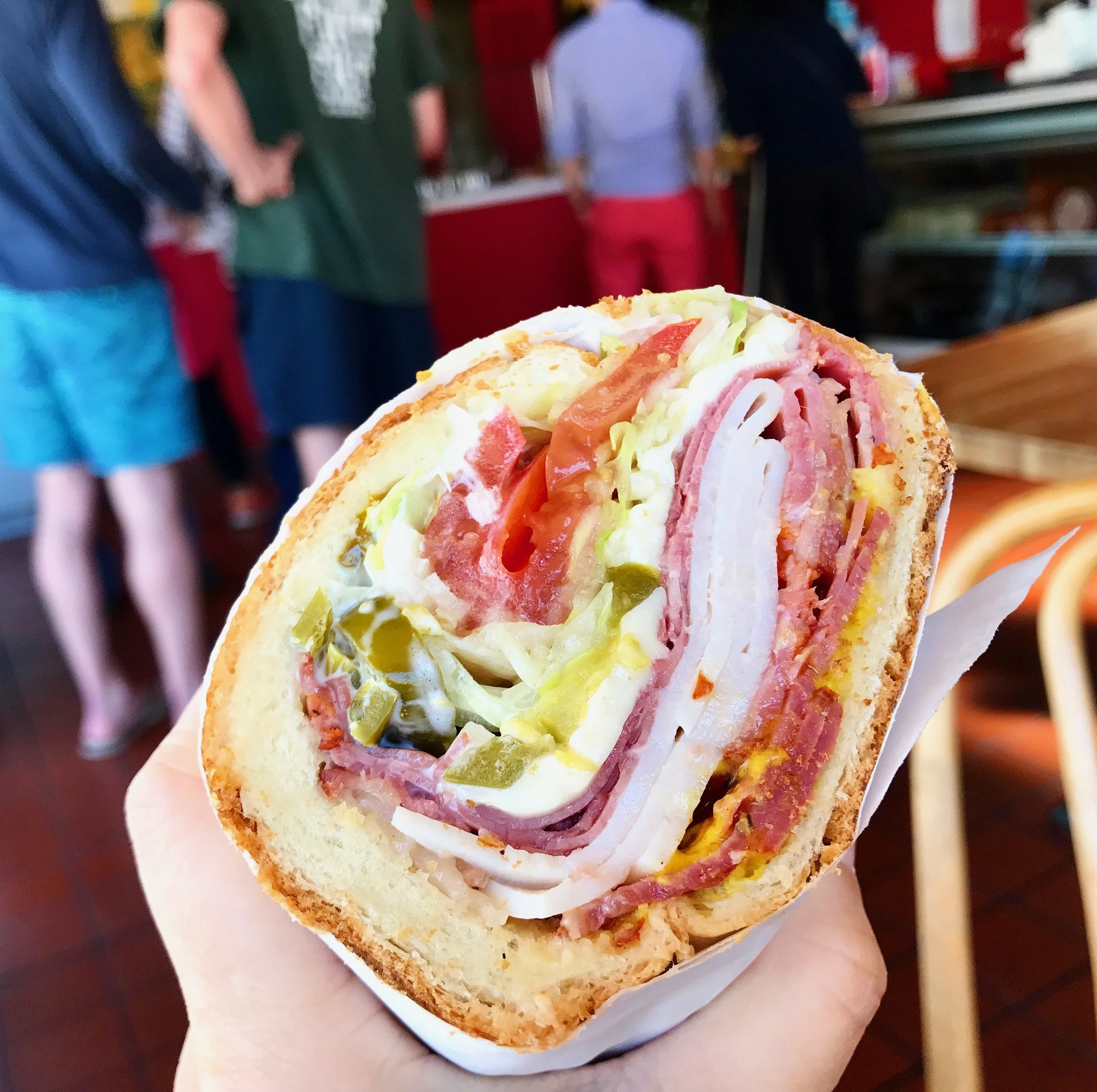 Another view of the Italiano except with added jalapeno. The perfect balance of everything.