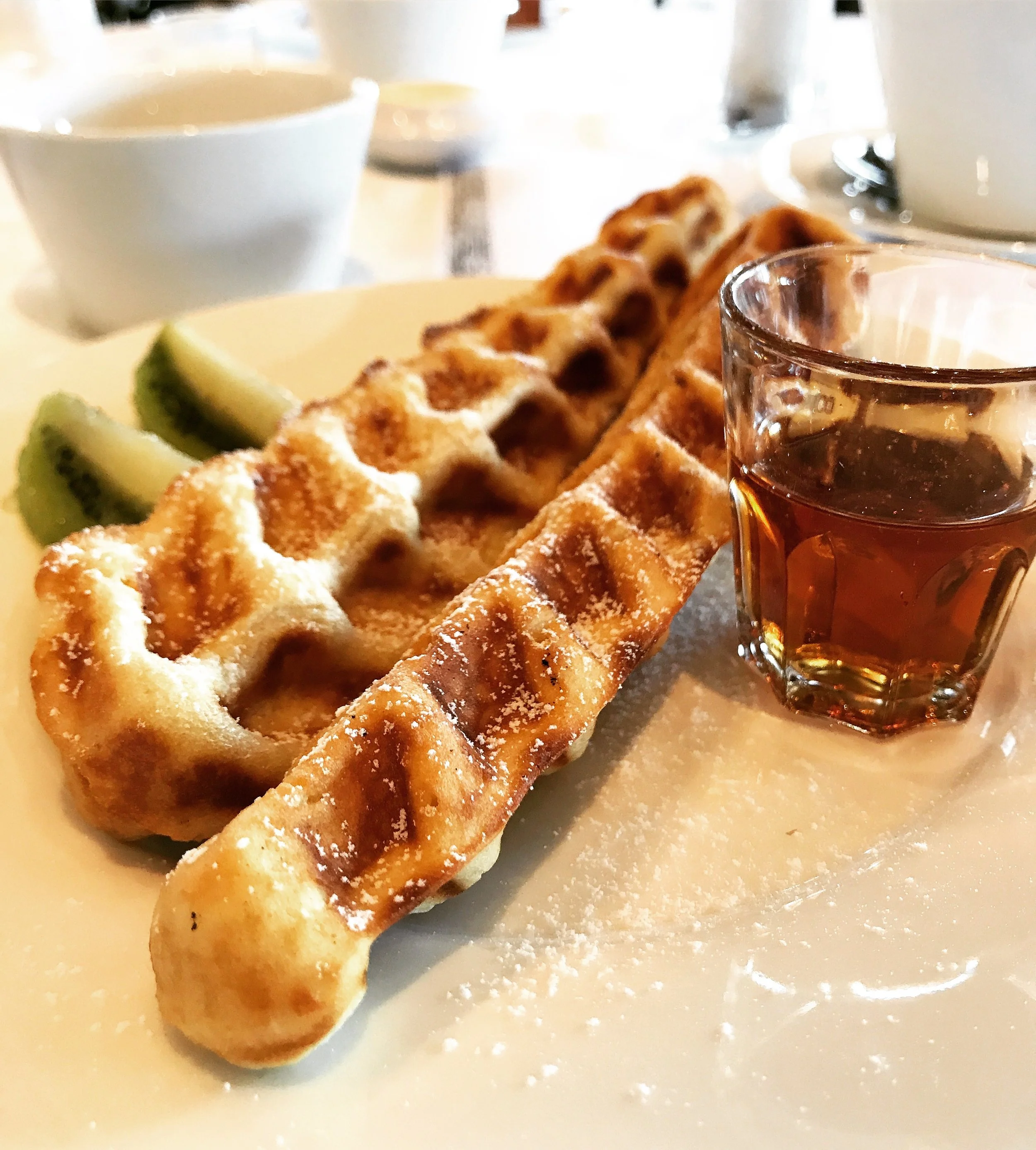 There's also an a la carte menu you can order on top of the buffet. My personal favs were the waffle sticks shown here as well as their crepes. The savory ham and cheese ones with eggs were divine. They also had pain au chocolat and croissants of all sorts:)