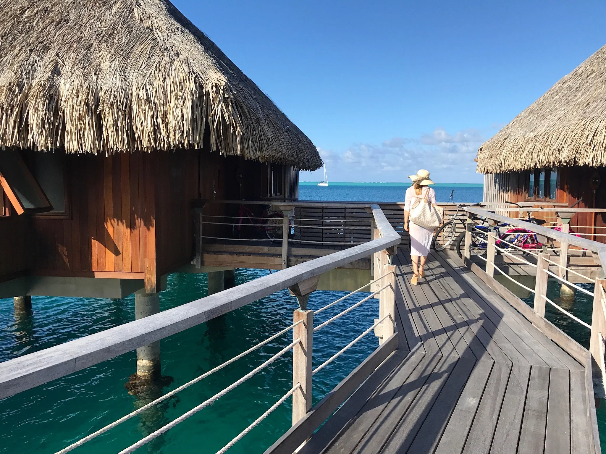 Walking back to our villa, a walk you wish was longer.