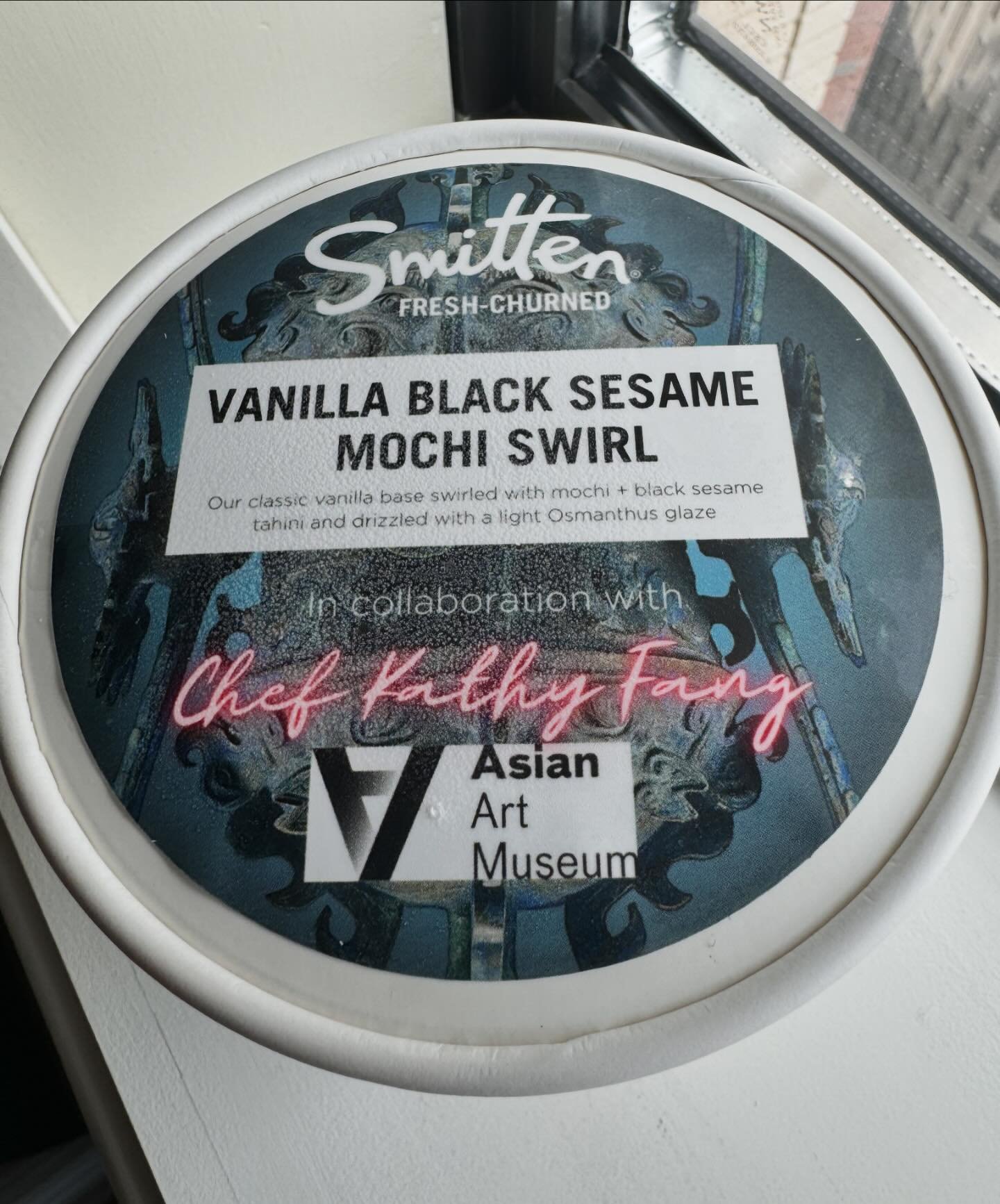 Thank you @smittenicecream for knocking this ice cream flavor out of the park! I envisioned a deconstructed Black Sesame Tong Yuen in ice cream form as the dessert course for a special luncheon I&rsquo;m cooking for, at the Asian Art Musuem this Frid