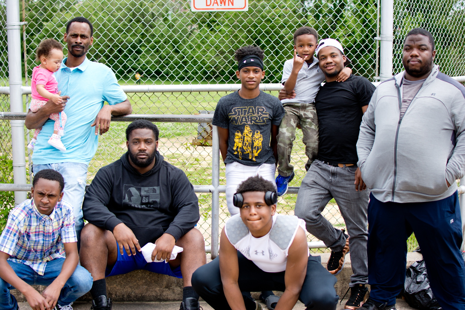 "We pretty much coach for old town gators, which is a youth football league established in 1978 in East Baltimore. We call this the swamp. Our season starts on August 1st but it's the spring season now."