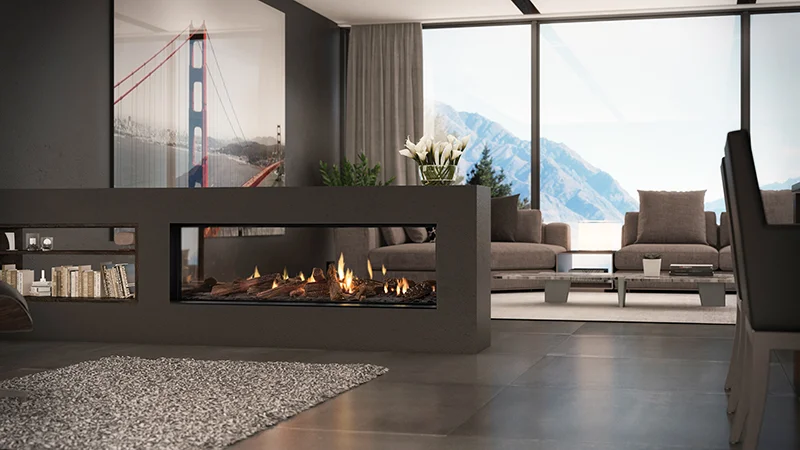 Available from April, the DS1400 from Escea, will take away everything you don’t need for a gas fire that is truly frameless.