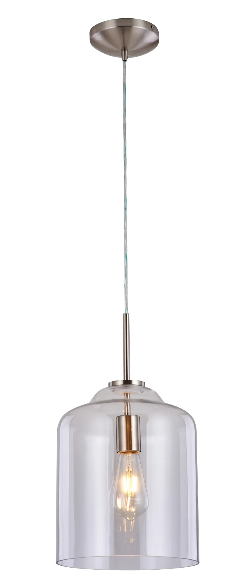 Enelle: An elegant and sleek glass multi-use pendant.