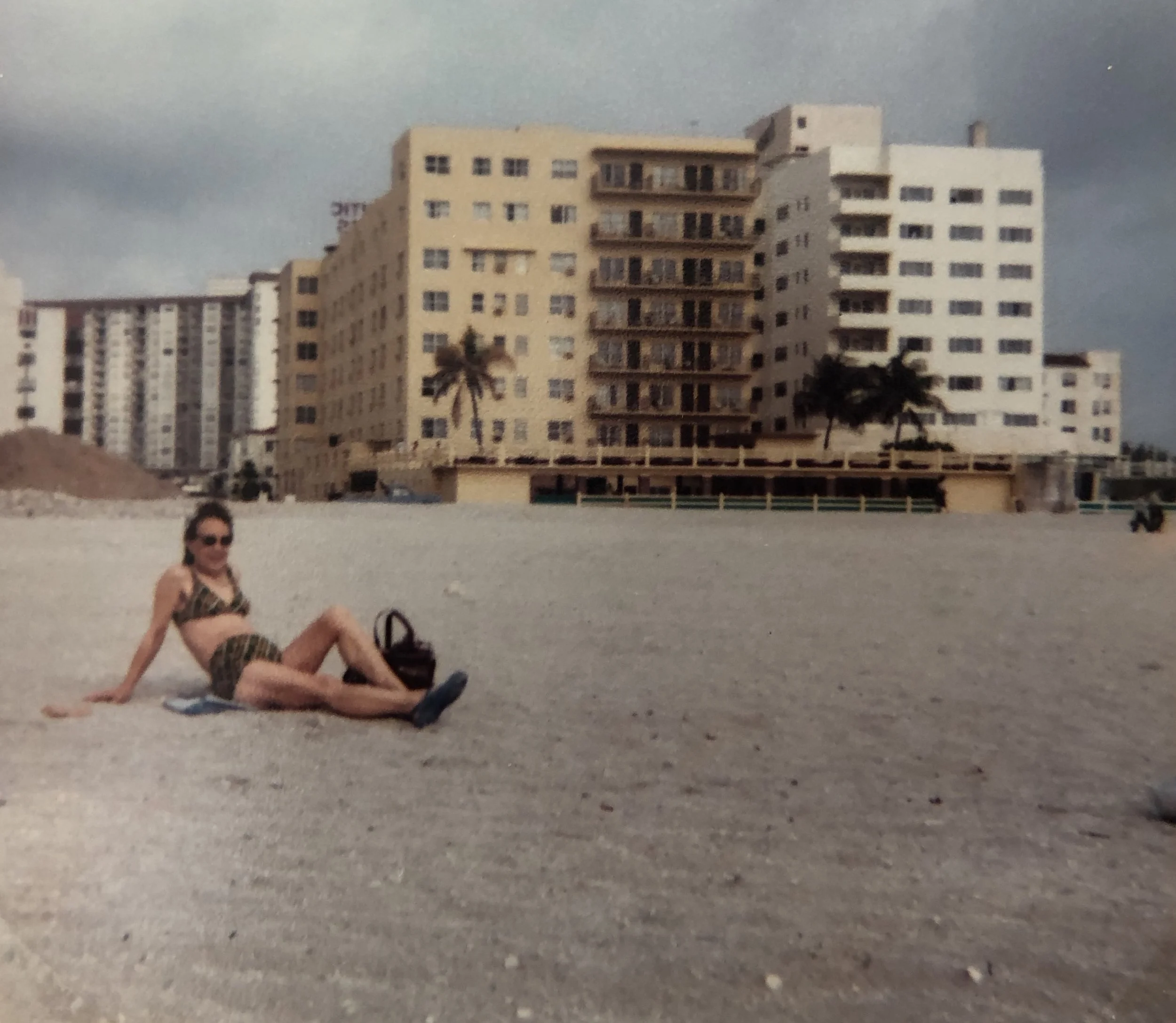 Excuse the clouds, they didn’t stay long, and left us to enjoy our time on Miami Beach