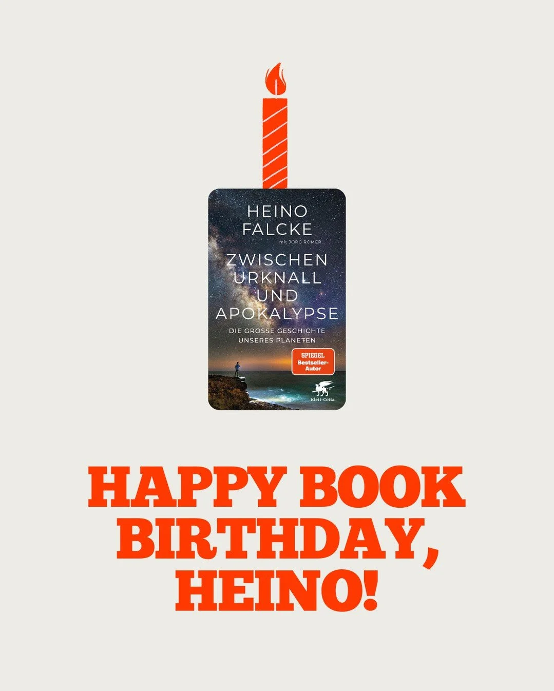 ZWISCHEN URKNALL💥 UND APOKALYPSE 🎇 Happy Book &amp; Audiobook Bday lieber @hfalcke 🎉📖🎉 ⁠
⁠
Mehr Infos zur gro&szlig;en Geschichte unseres Planeten 🌍  findet Ihr im Link in meiner Bio. ⁠
⁠
👉🏼 Das Buch gibts&rsquo;s auch als H&ouml;rbuch (CD &a
