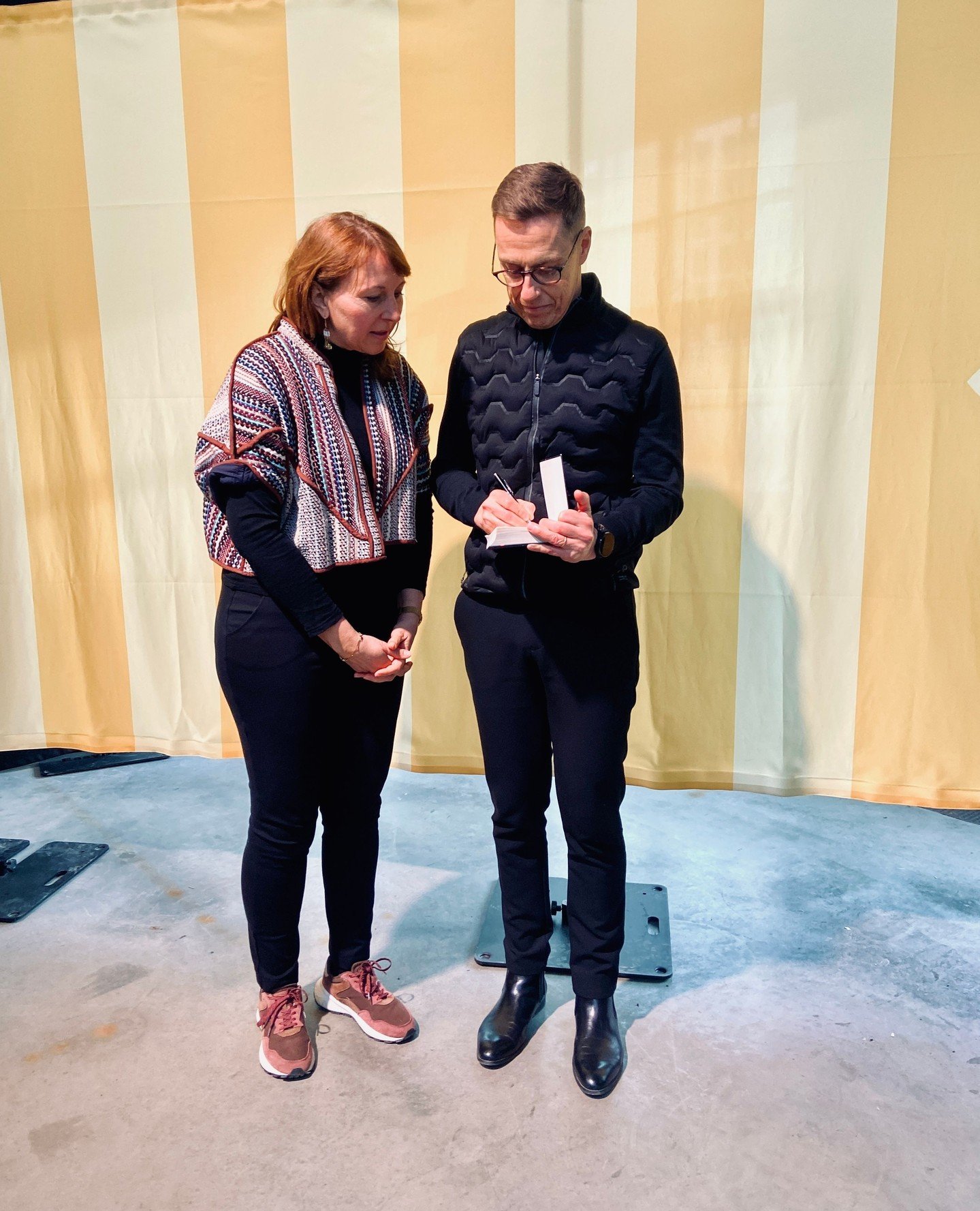 Today, Finland&rsquo;s President Alexander Stubb visited @billnasruukki in the region @visitraseborg where our artist and writer residency SATAMA HOUSE is located. He's an outstanding diplomat, a highly interesting politician and a very approachable 