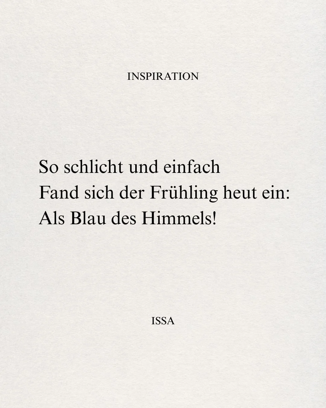 Fr&uuml;hlingshaiku 🌸