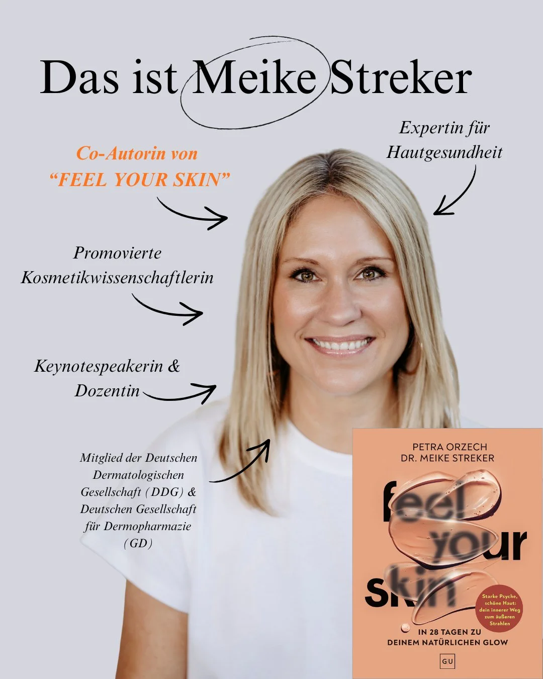 Meike und ich kennen uns nun schon ein Jahr - und in der Zwischenzeit hat sie gemeinsam mit der Yogalehrerin und Ern&auml;hrungswissenschaftlerin @Petra Orzech ein exzellentes Buch geschrieben: mit FEEL YOUR SKIN bekommst du ein geniales 28-Tage-Prog