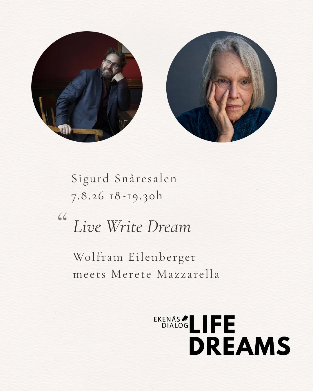 The Finnish-Swedish award-winning writer Merete Mazzarella is a local celebrity. The author of numerous autobiographical books knows what it means when life becomes writing and writing becomes life. How can we dream up our own lives, but also the wor