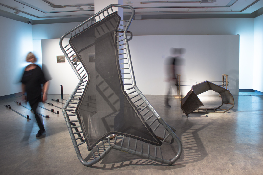 IMAGE CAPTIONS: (top) Cal Lane, Gutter Snipes, 2011, Courtesy Art Mur / (bottom) Tricia Page RE-Membered Trampoline, 2014, Courtesy Craft and Anita Beaney