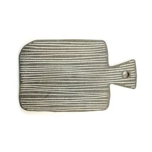 Sharon Alpren - Striped Stoneware Serving Board